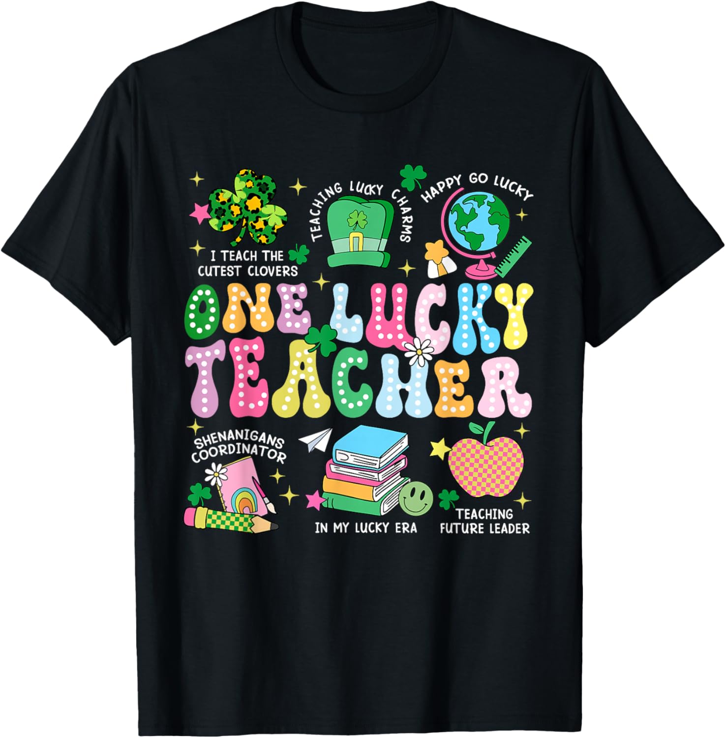 One Lucky Teacher St. Patrick's Day T-Shirt for Irish Educators - 6