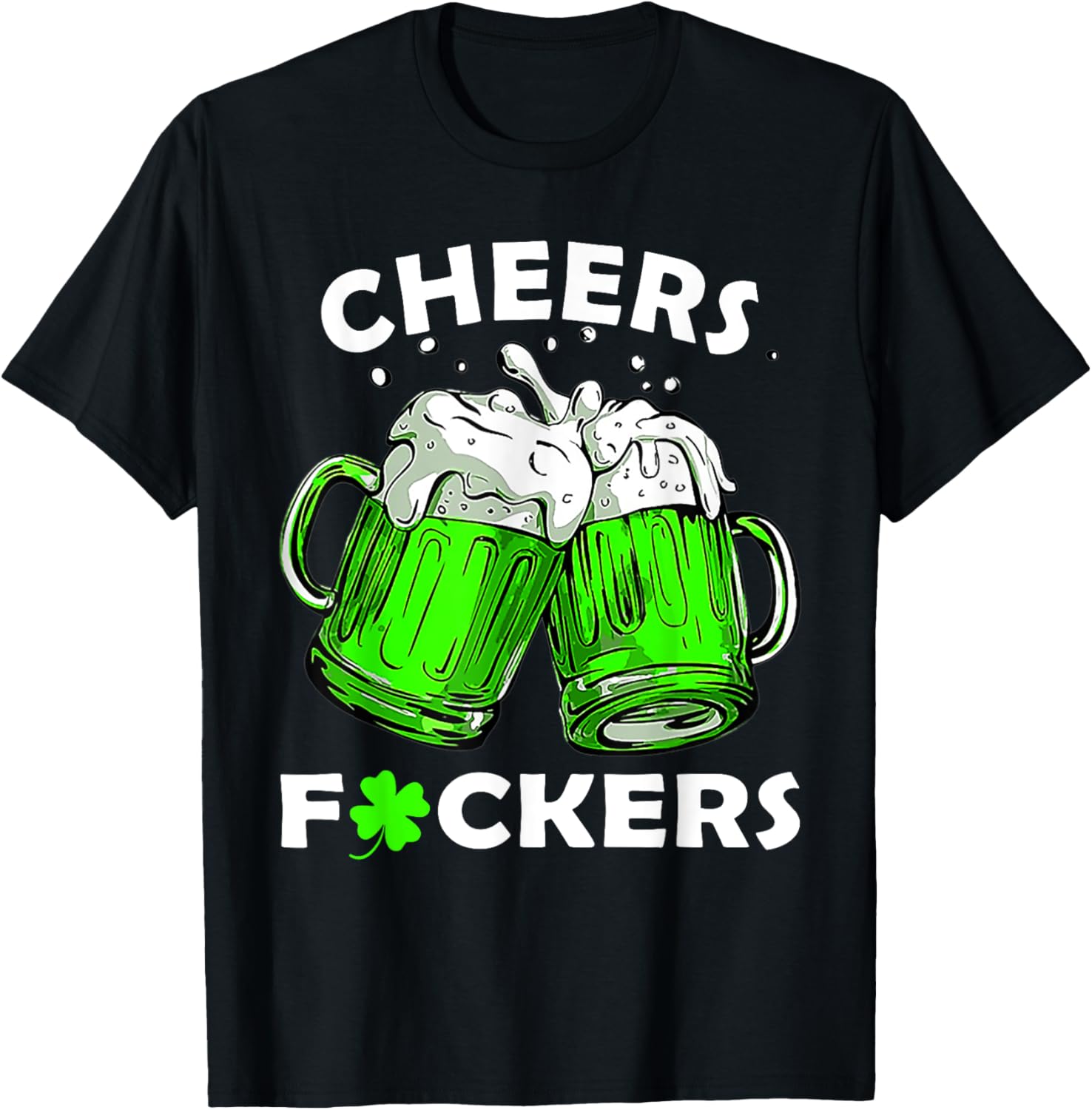 Cheers T-Shirt for St Patrick's Day Fun With Friends and Beer - 5