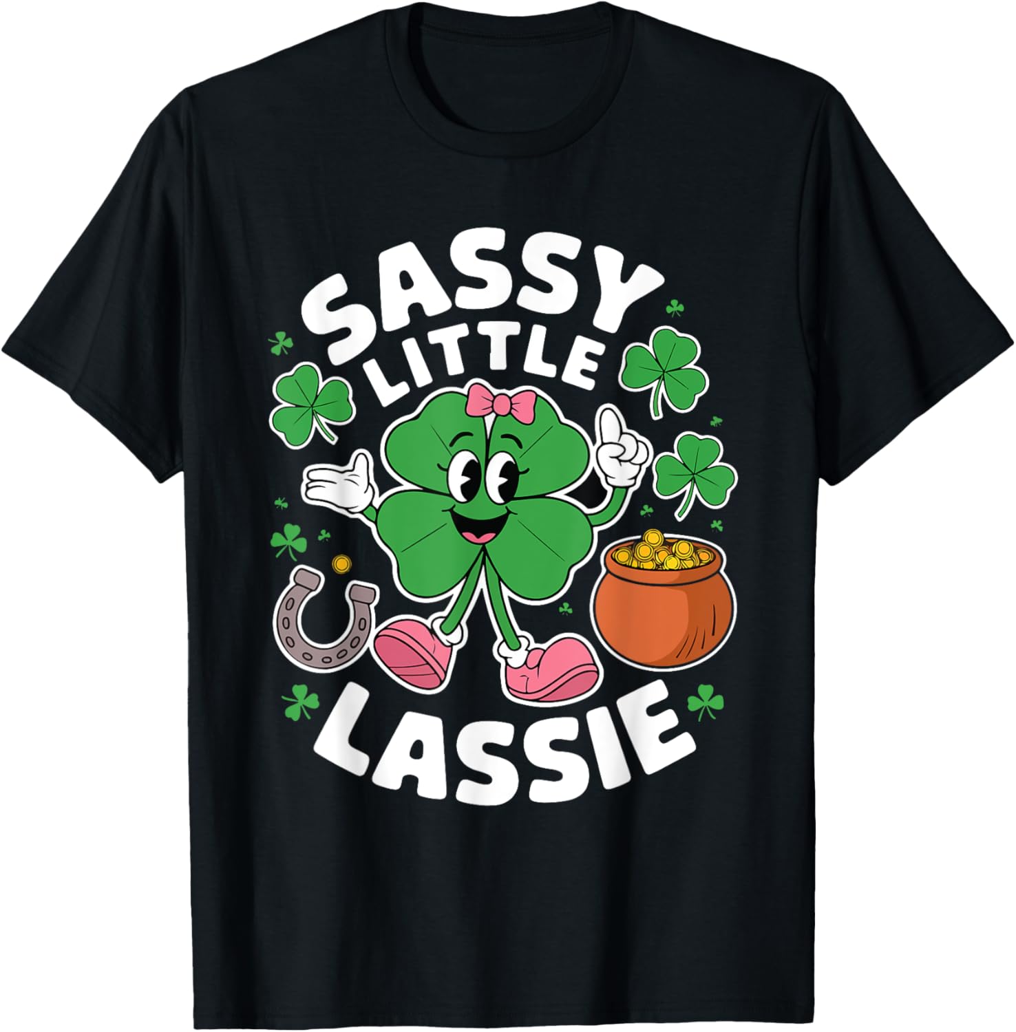 Sassy Little Lassie St Patrick's Day Toddler T-Shirt for Girls - 1