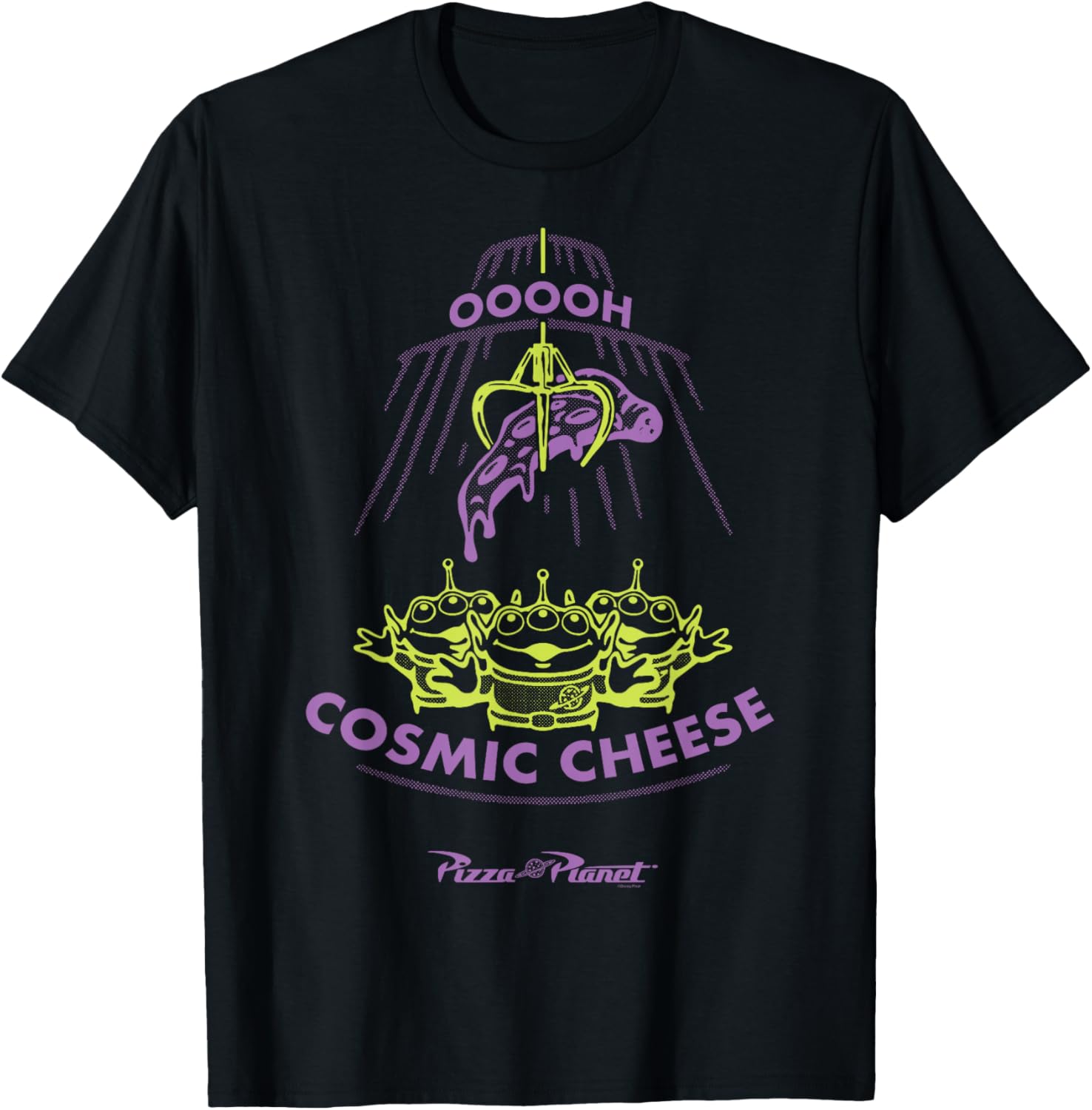 Toy Story Aliens Cosmic Cheese Pizza Planet T-Shirt for Kids and Adults - 6