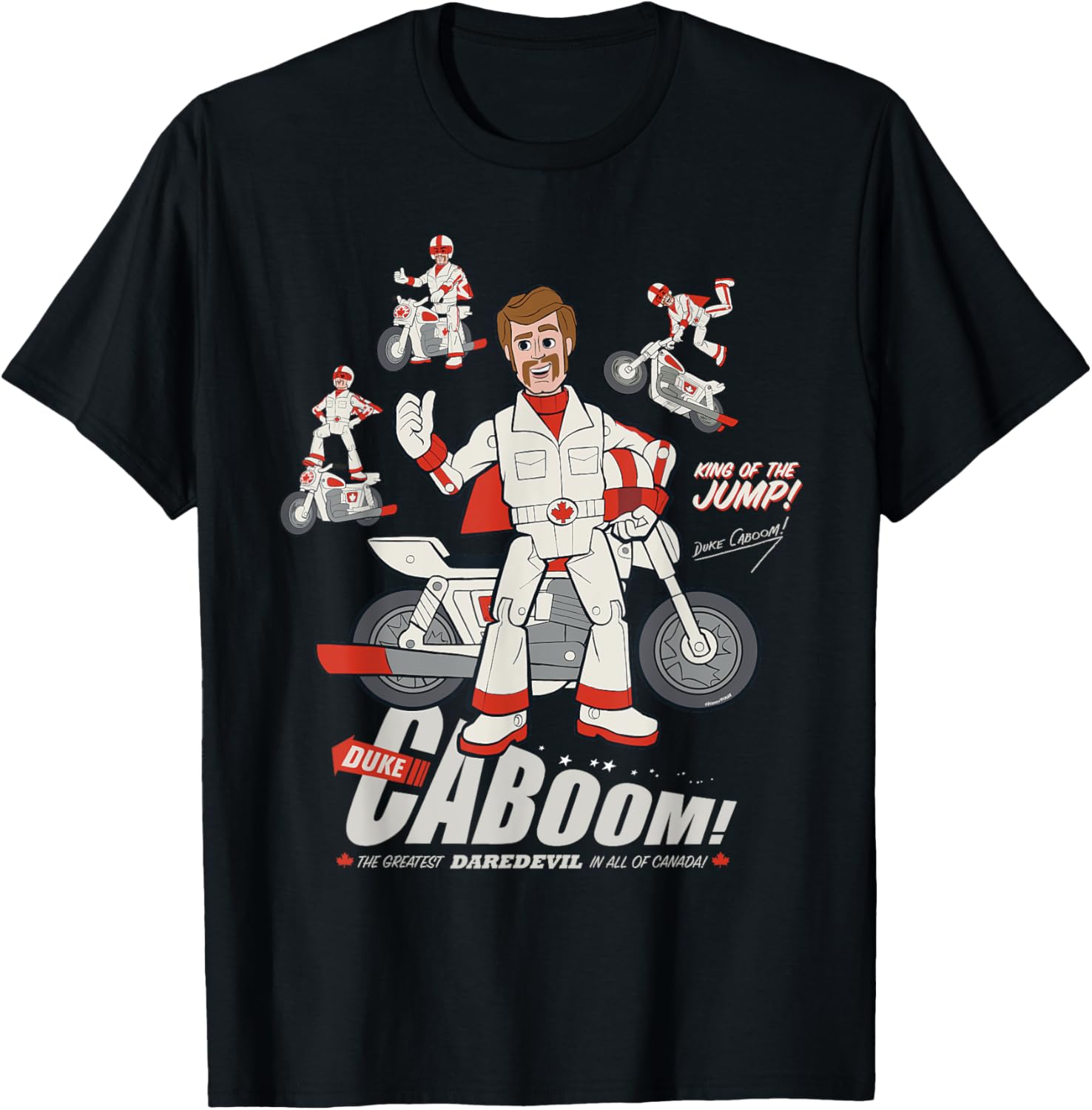 Disney Pixar Toy Story Duke Caboom Stuntman Fun Graphic T-Shirt - 2