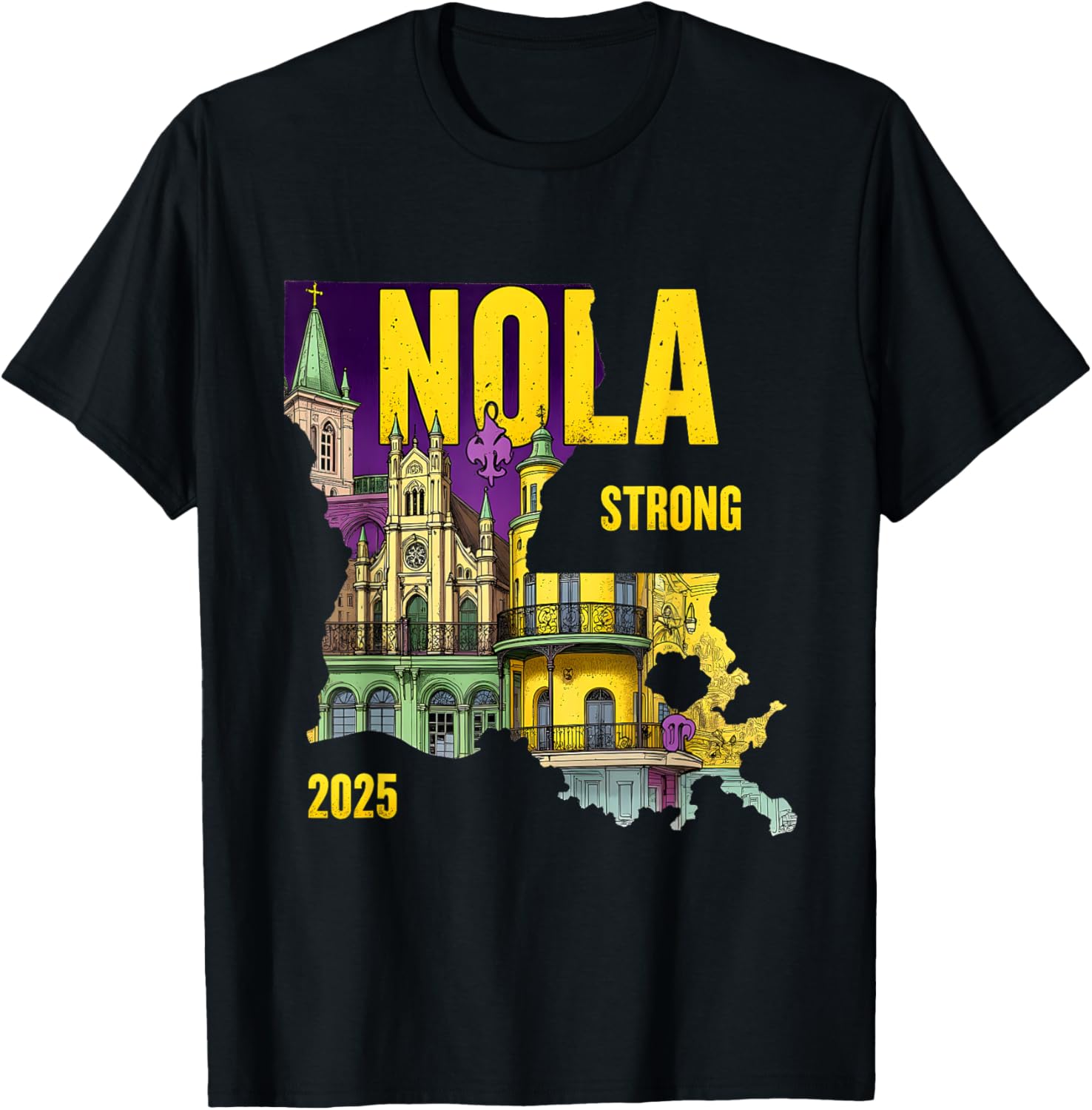 New Orleans Traveling Lovers Costume T-Shirt We Stand NOLA Strong - 23