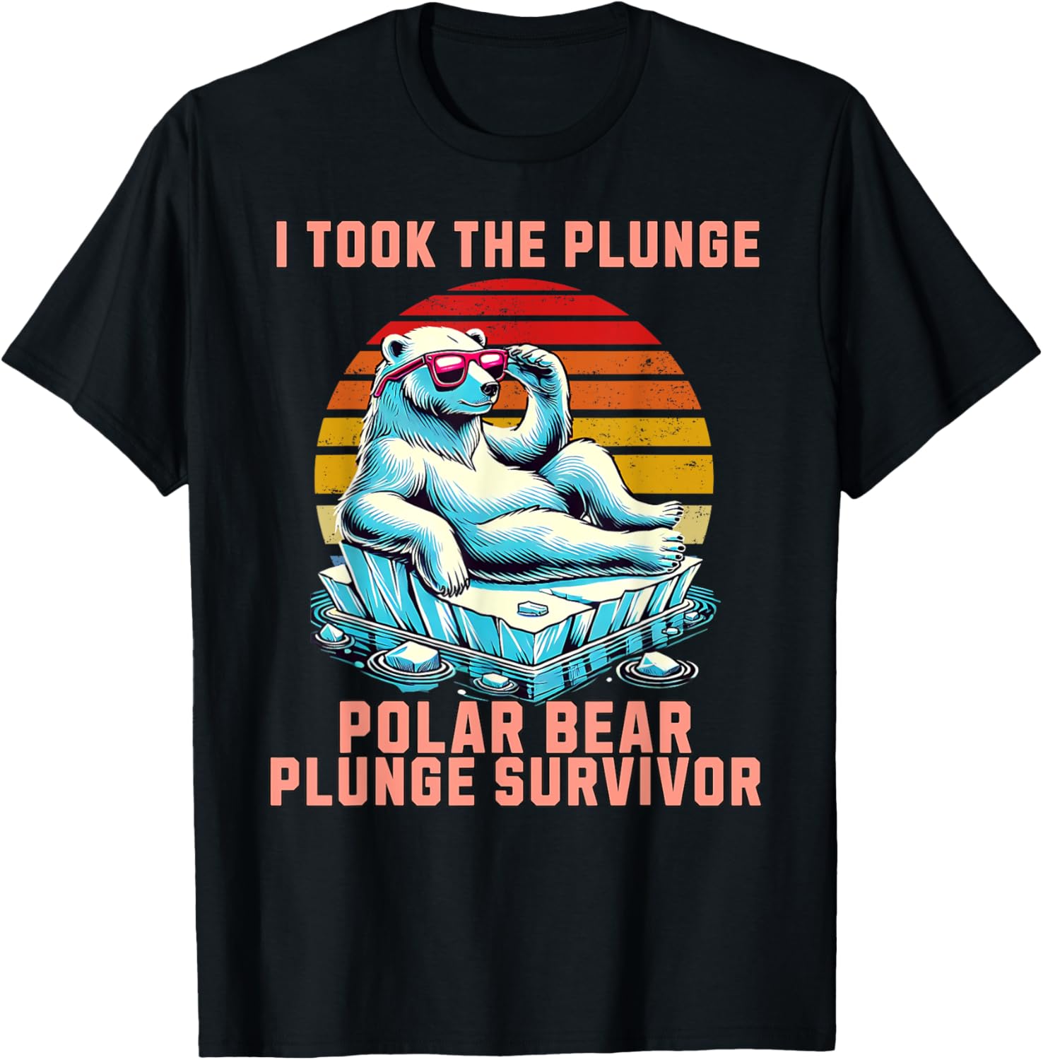 Polar Bear Plunge Survivor 2025 Fun Winter Adventure T-Shirt for Adventurers - 23