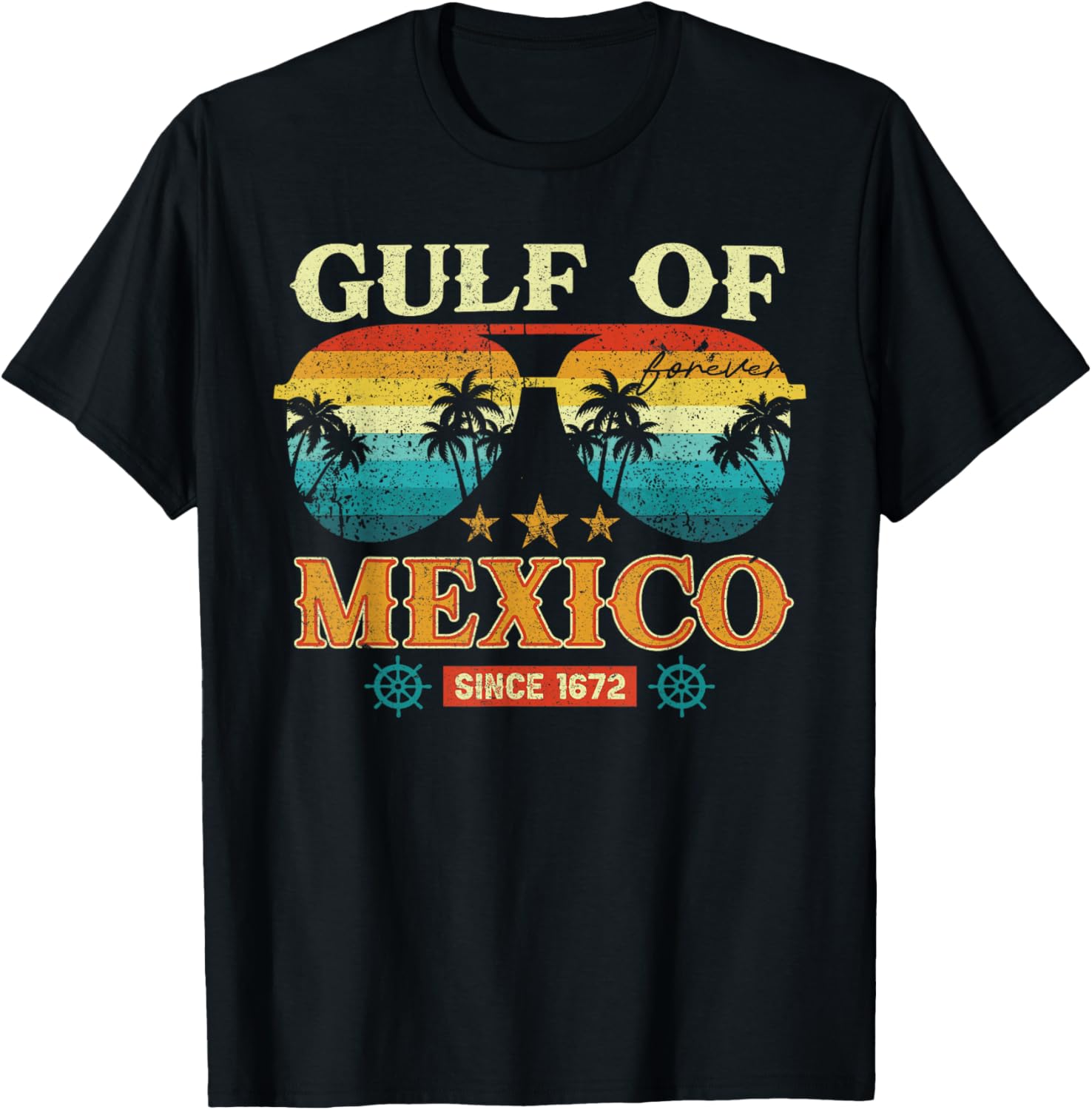 Gulf of Mexico Vintage T-Shirt Retro Style Clothing for Beach Lovers - 2