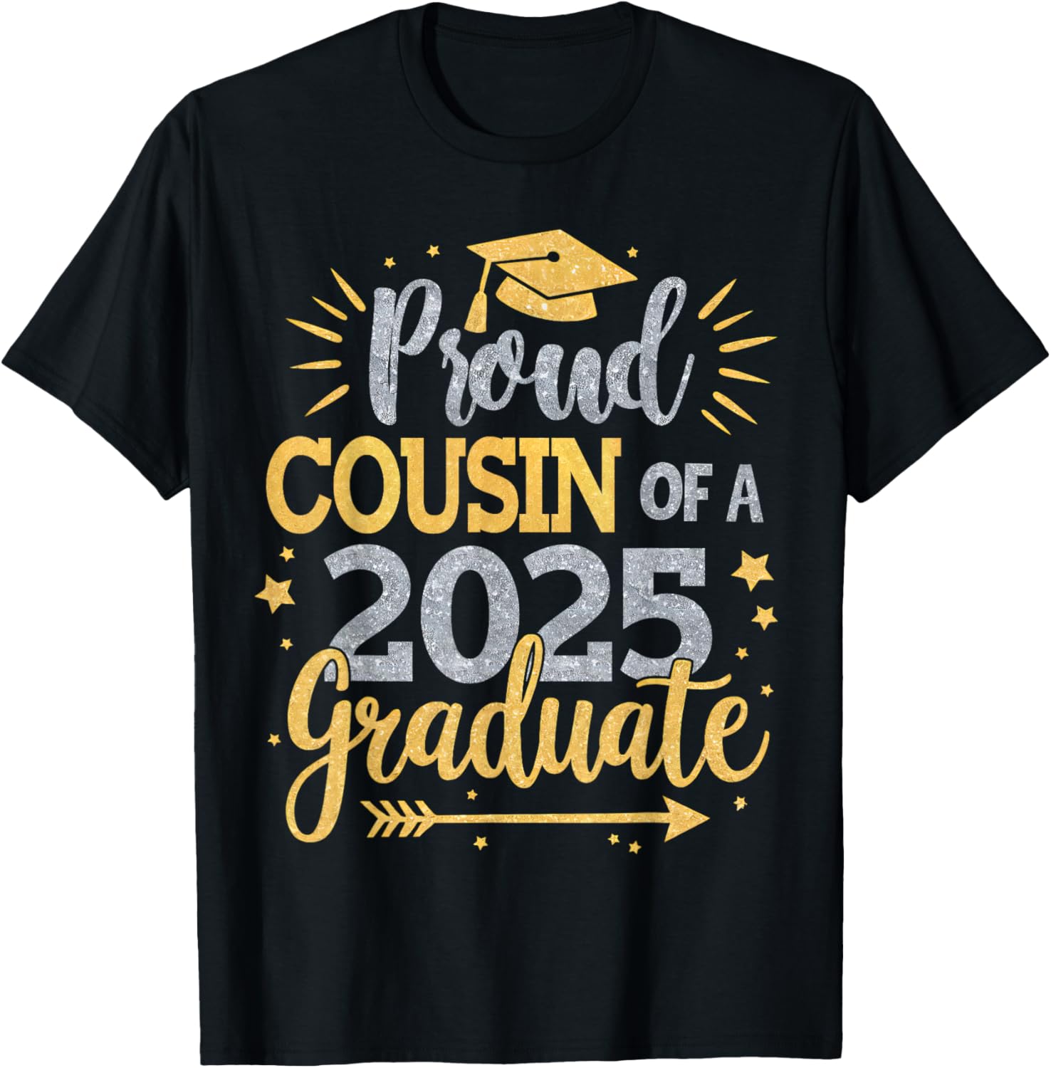 Proud Cousin of Class of 2025 Graduate T-Shirt for Seniors - 20