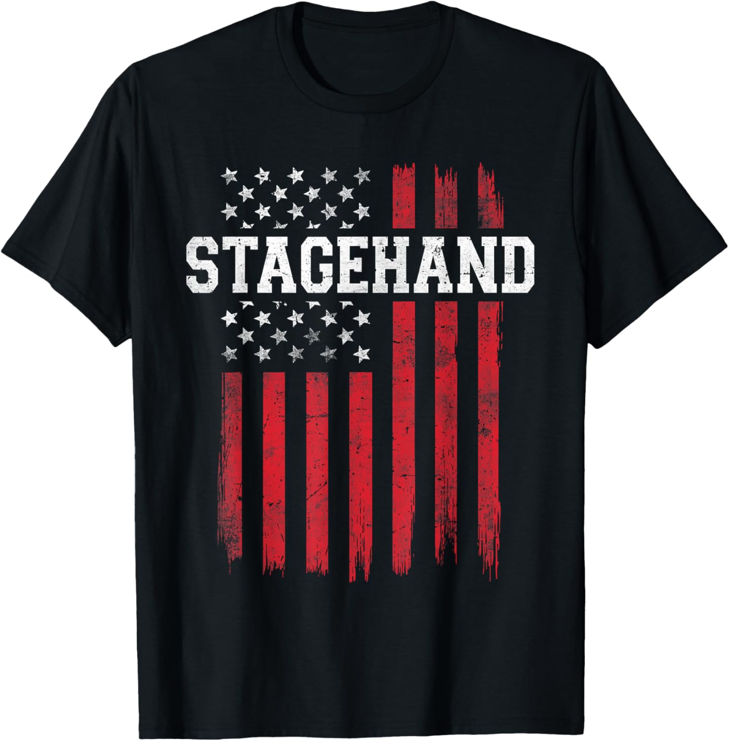 Stagehand Proud American Flag T-Shirt for Patriotic Stage Crew - 3