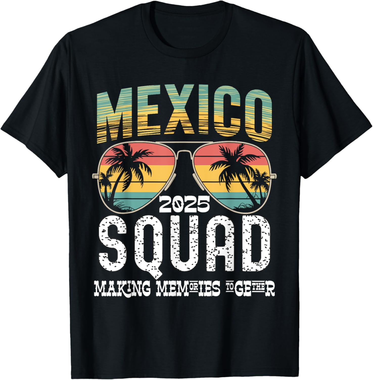 Mexico 2025 Squad Family Vacation Matching T-Shirt Tropical Vibes - 8