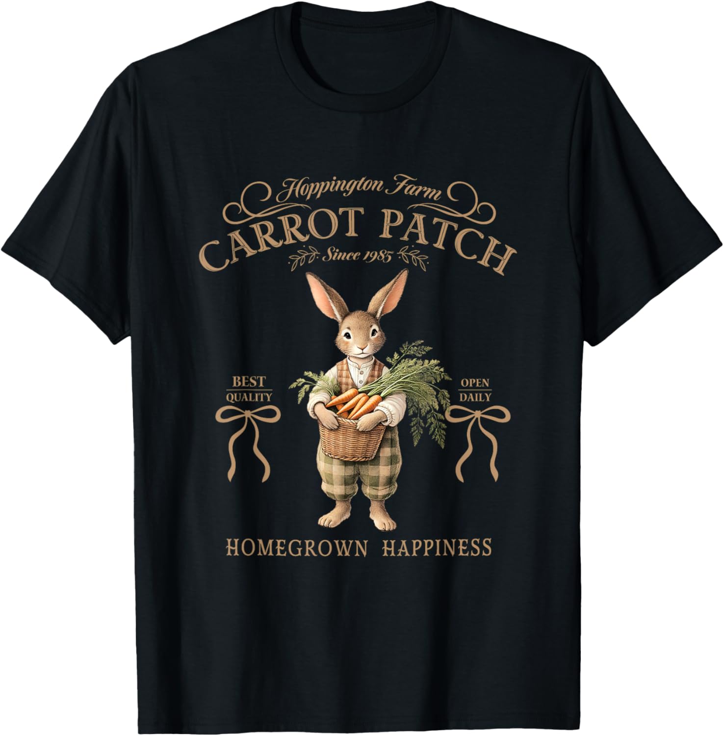 Hoppington Farm Carrot Patch Happy T-Shirt for Garden Lovers - 2