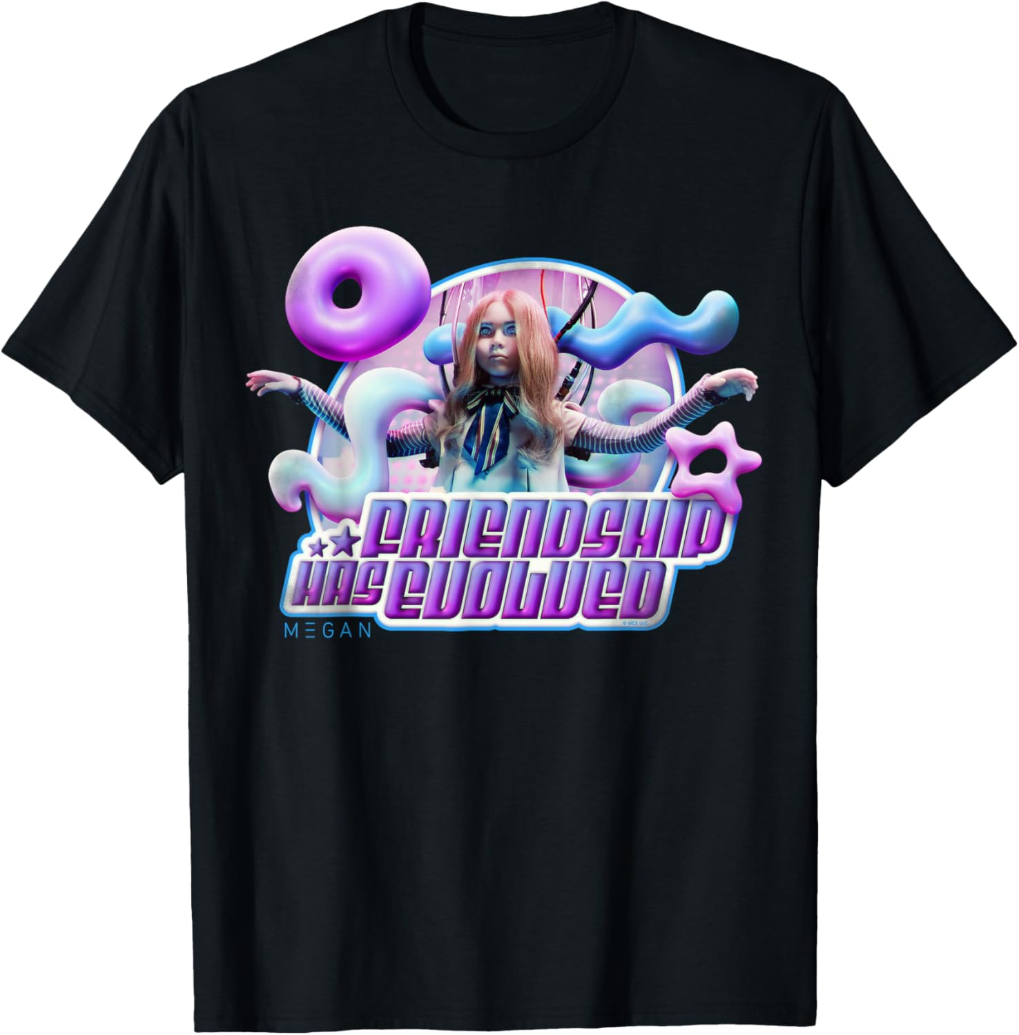 M3GAN Y2K Cyber Pop Style T-Shirt for Trendy Friendship Fashion - 16