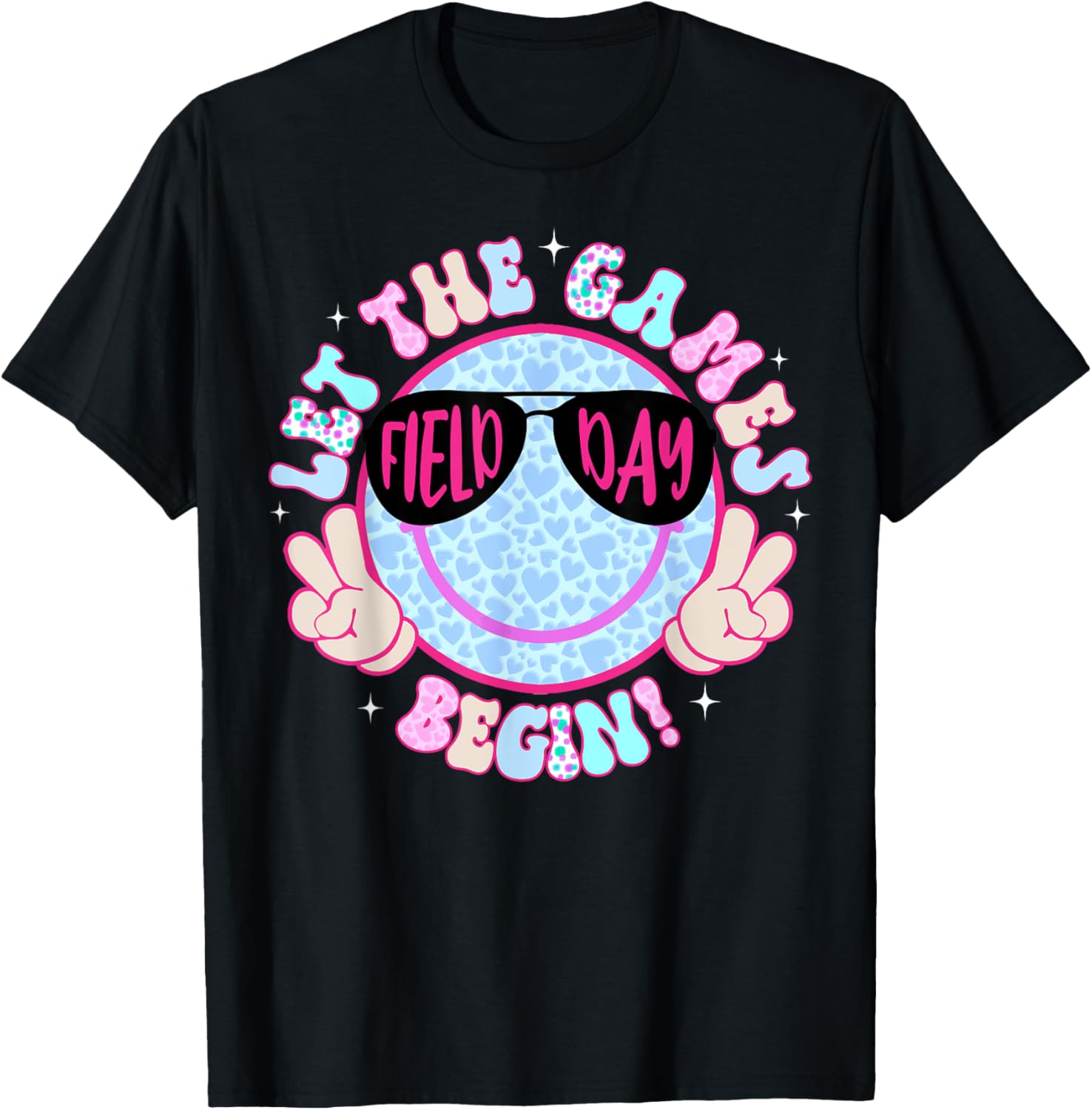 Field Day 2025 Smile Face T-Shirt for Men, Women, and Kids - Fun Apparel - 14