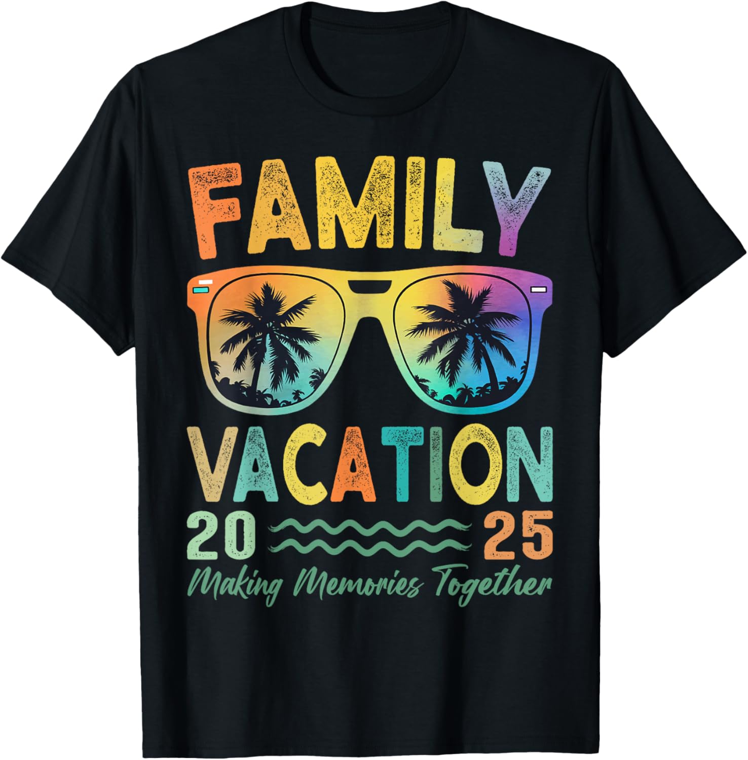 Family Vacation 2025 Memories Family Reunion T-Shirt for All Ages - 12