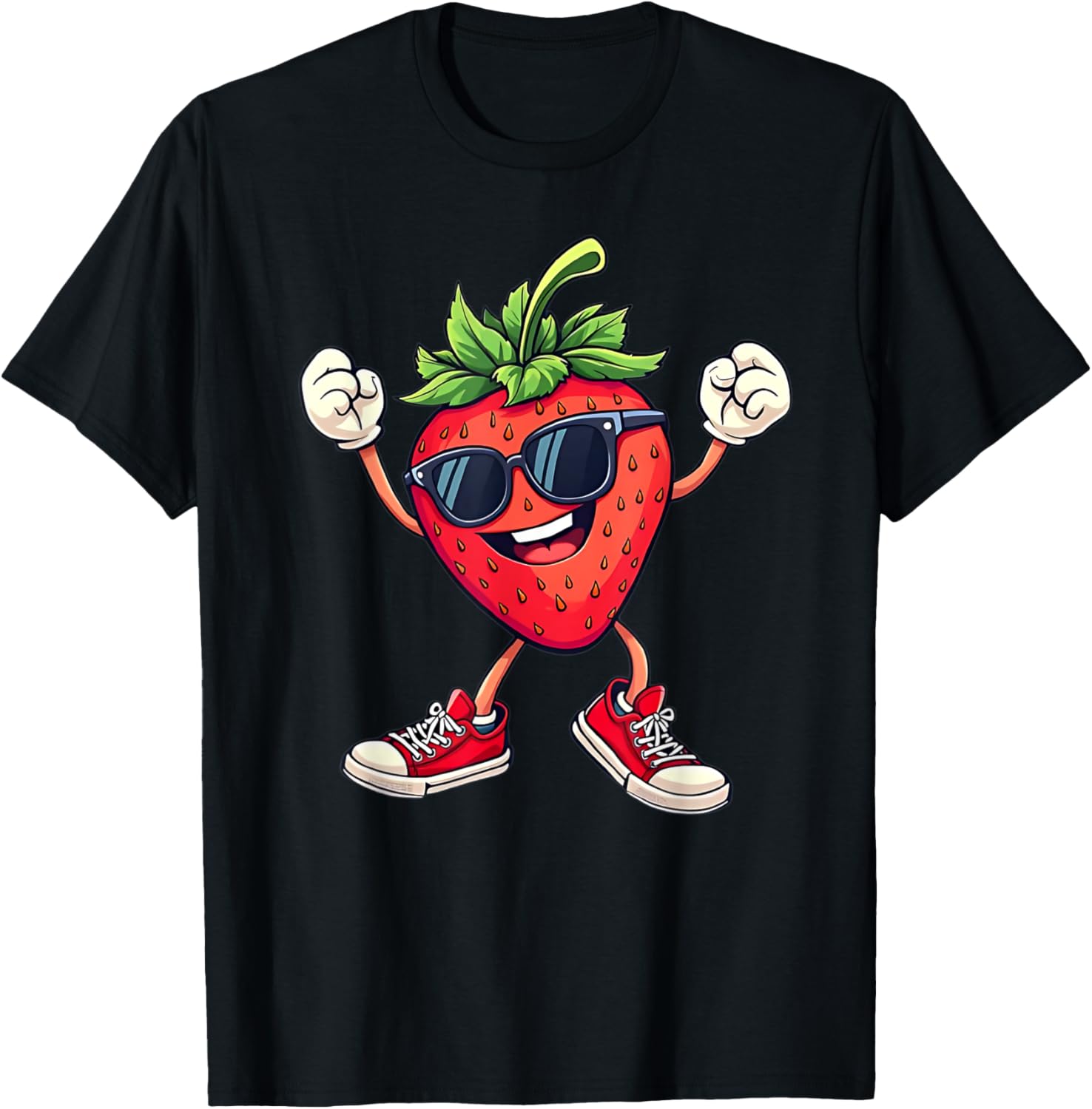 Fun Partying Strawberry Costume T-Shirt for Kids Boys and Girls - 1