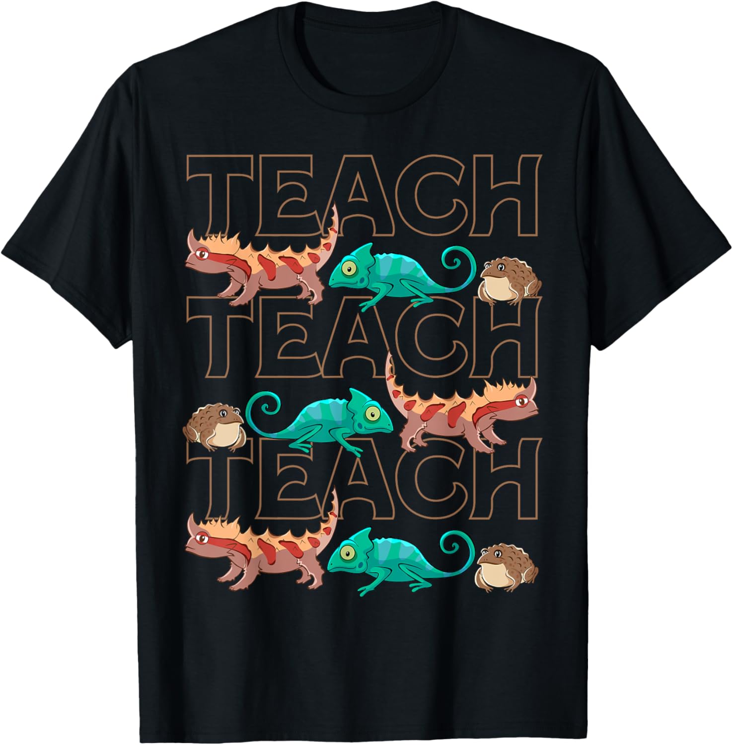 Cute Reptiles Teacher T-Shirt for Animal Lovers and Students - 8