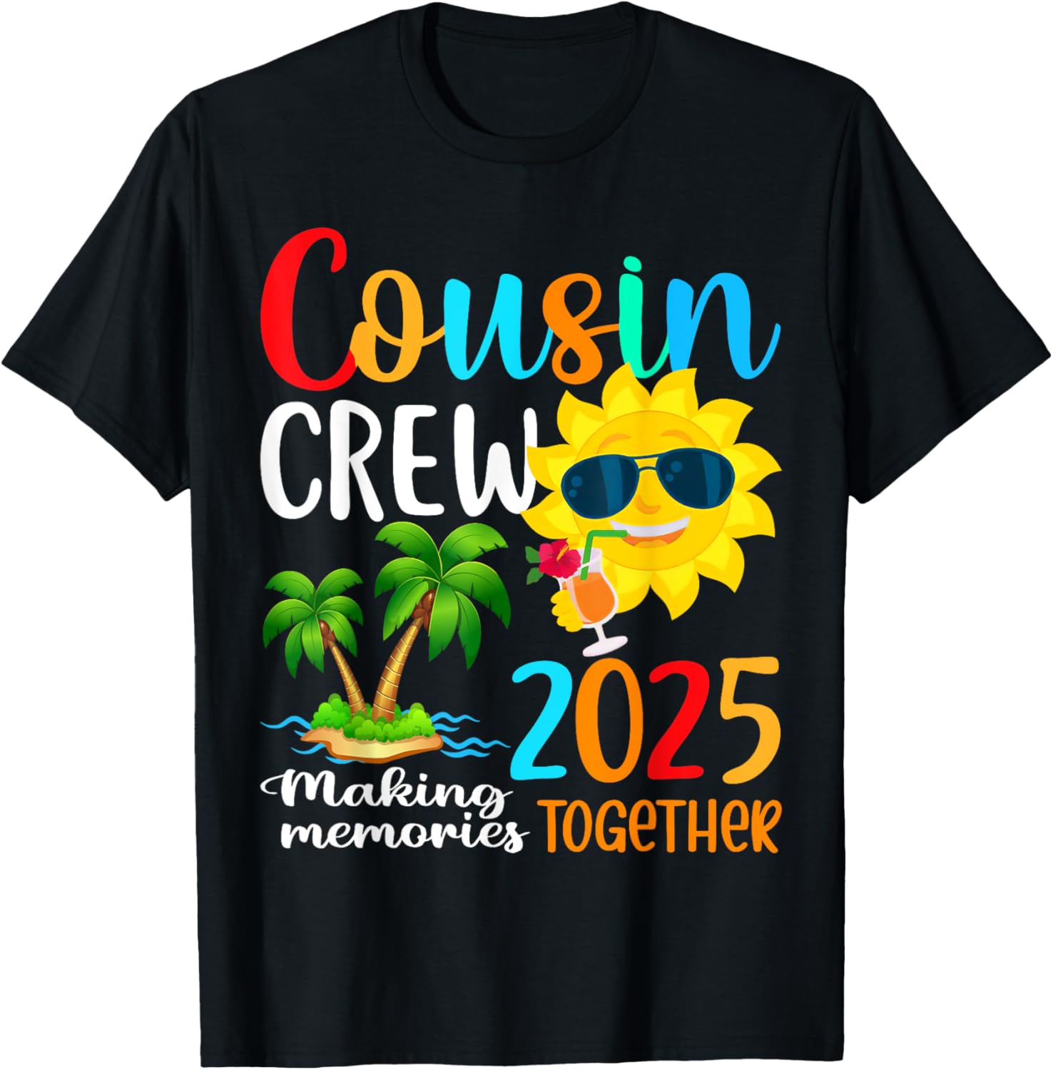 Cousin Crew 2025 Summer Beach Family Matching T-Shirt for Fun Vacations - 18