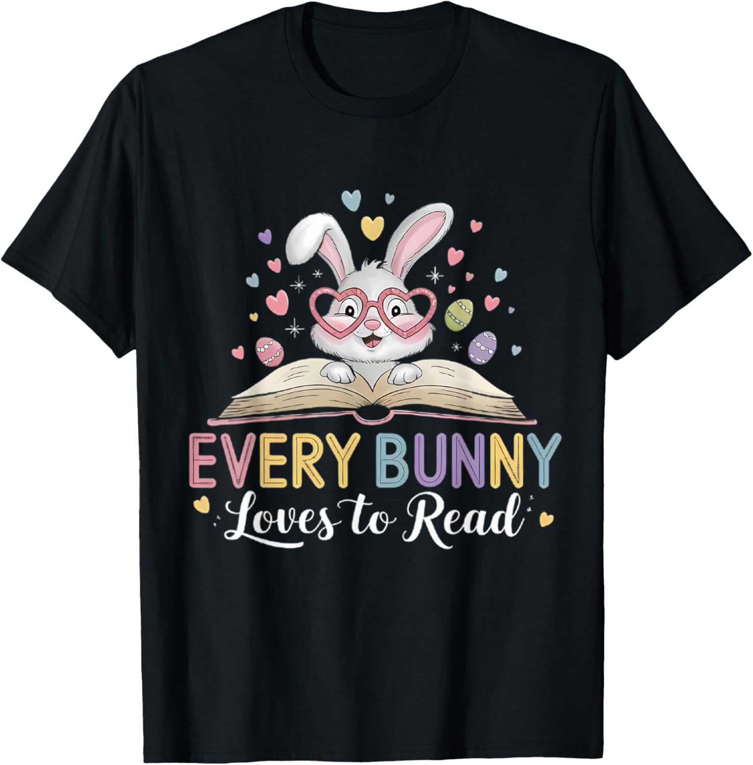 Every Bunny Loves to Read Cute Rabbit Bookworm T-Shirt for Book Lovers - 11