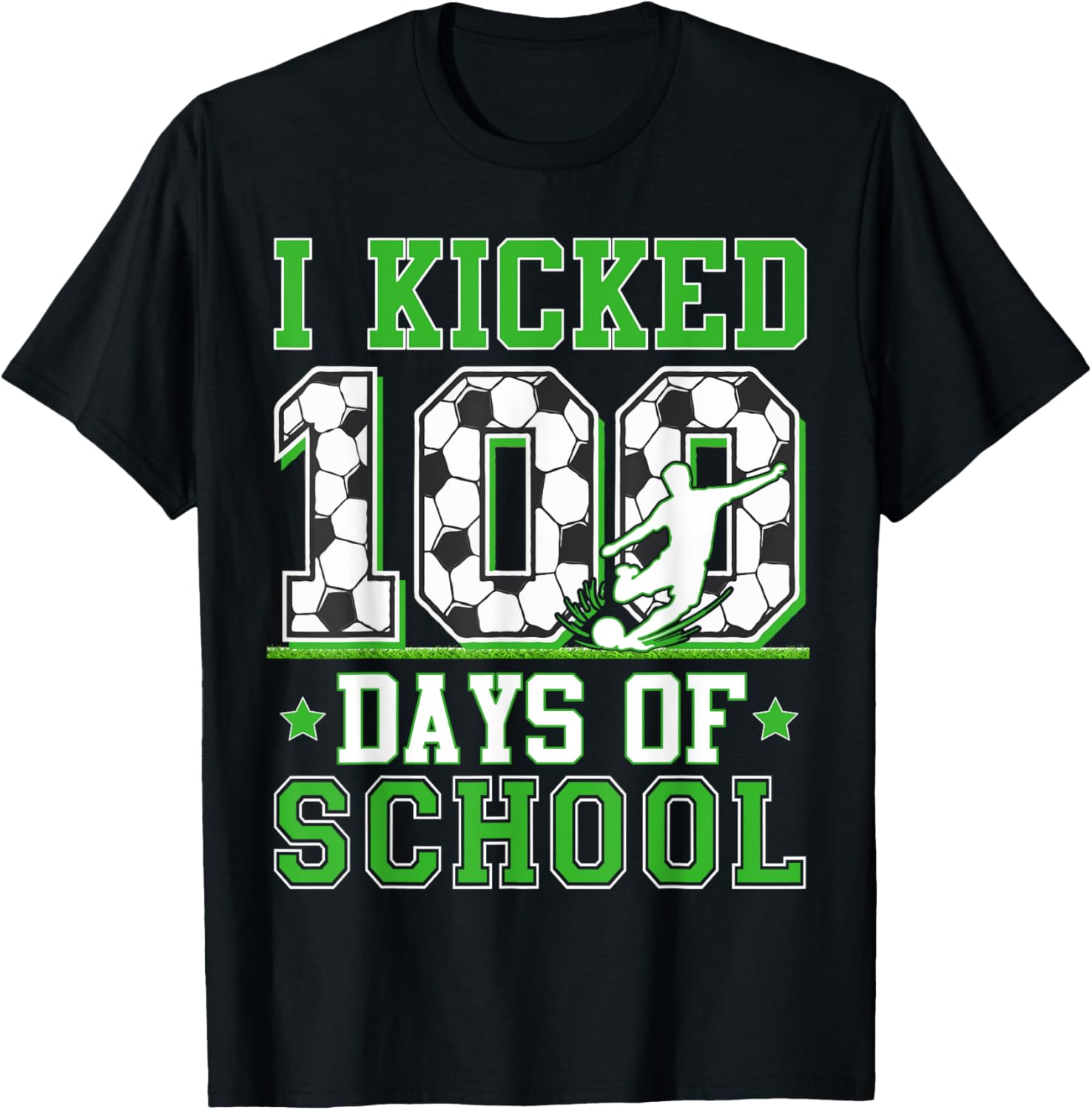 100 Days of School Soccer T-Shirt for Kids - Fun Boys' Apparel - 5