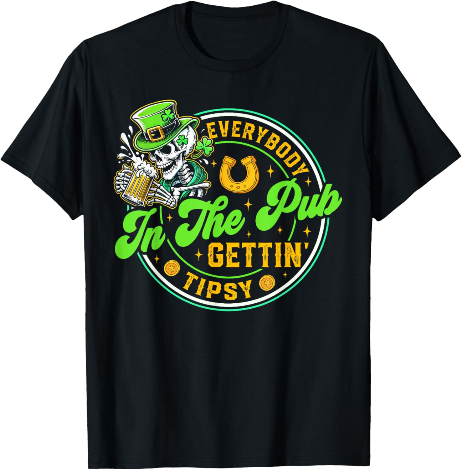Tipsy in the Pub St Patricks Day T-Shirt for Men and Women - 16