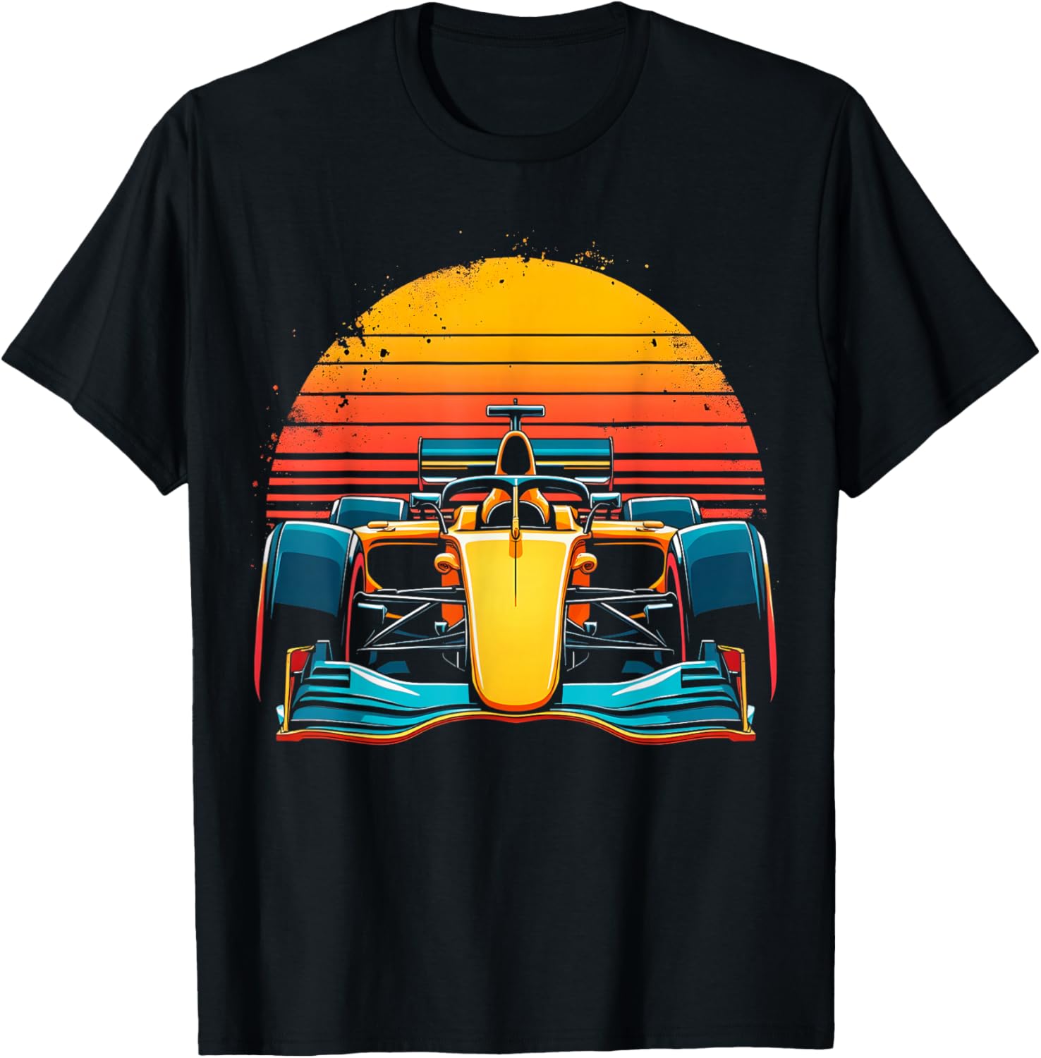 Retro Racing Car Sunset T-Shirt for Enthusiasts - Stylish and Unique Design - 1