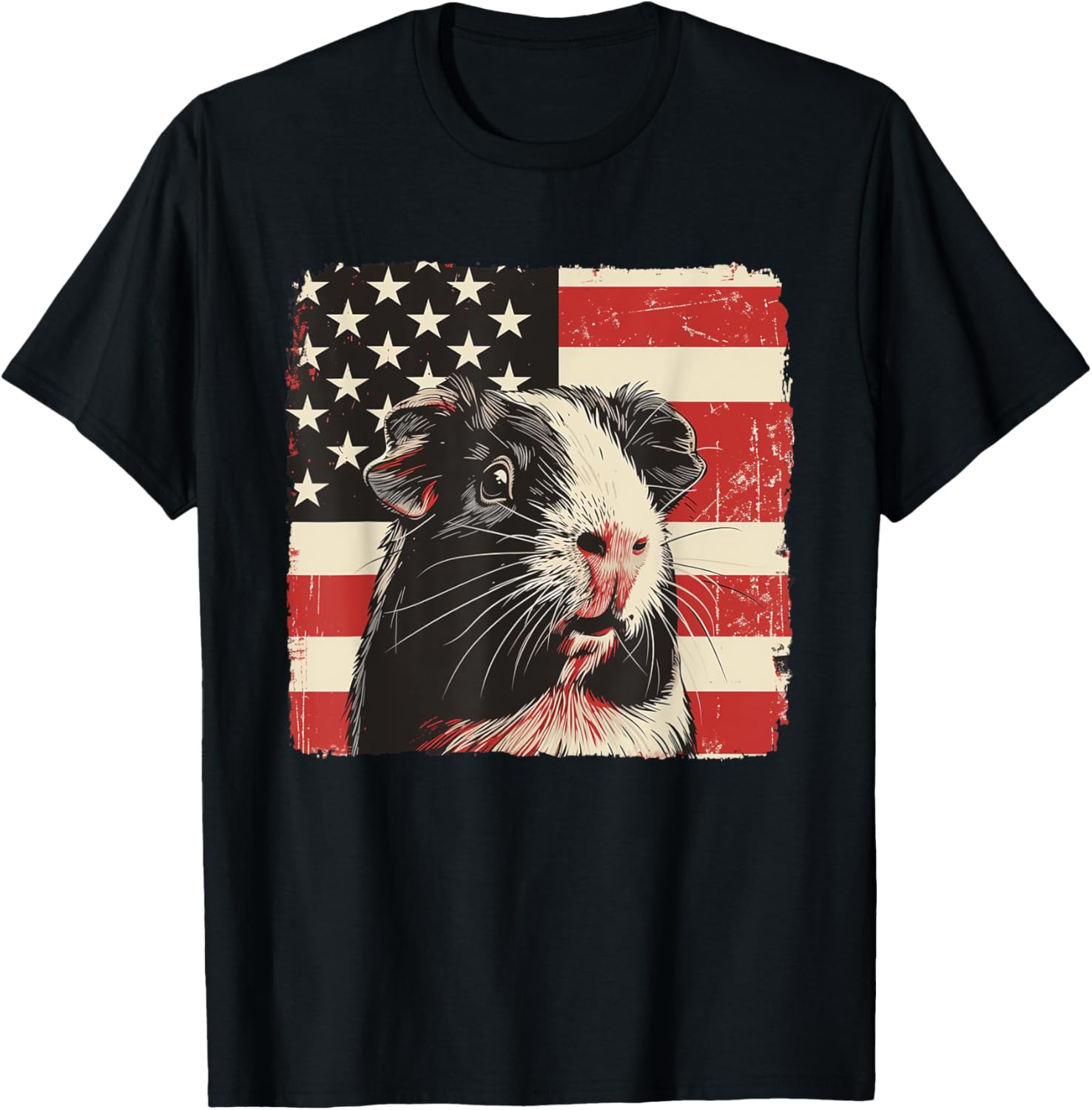 Patriotic Guinea Pig 4th of July T-Shirt for Boys and Kids - 17