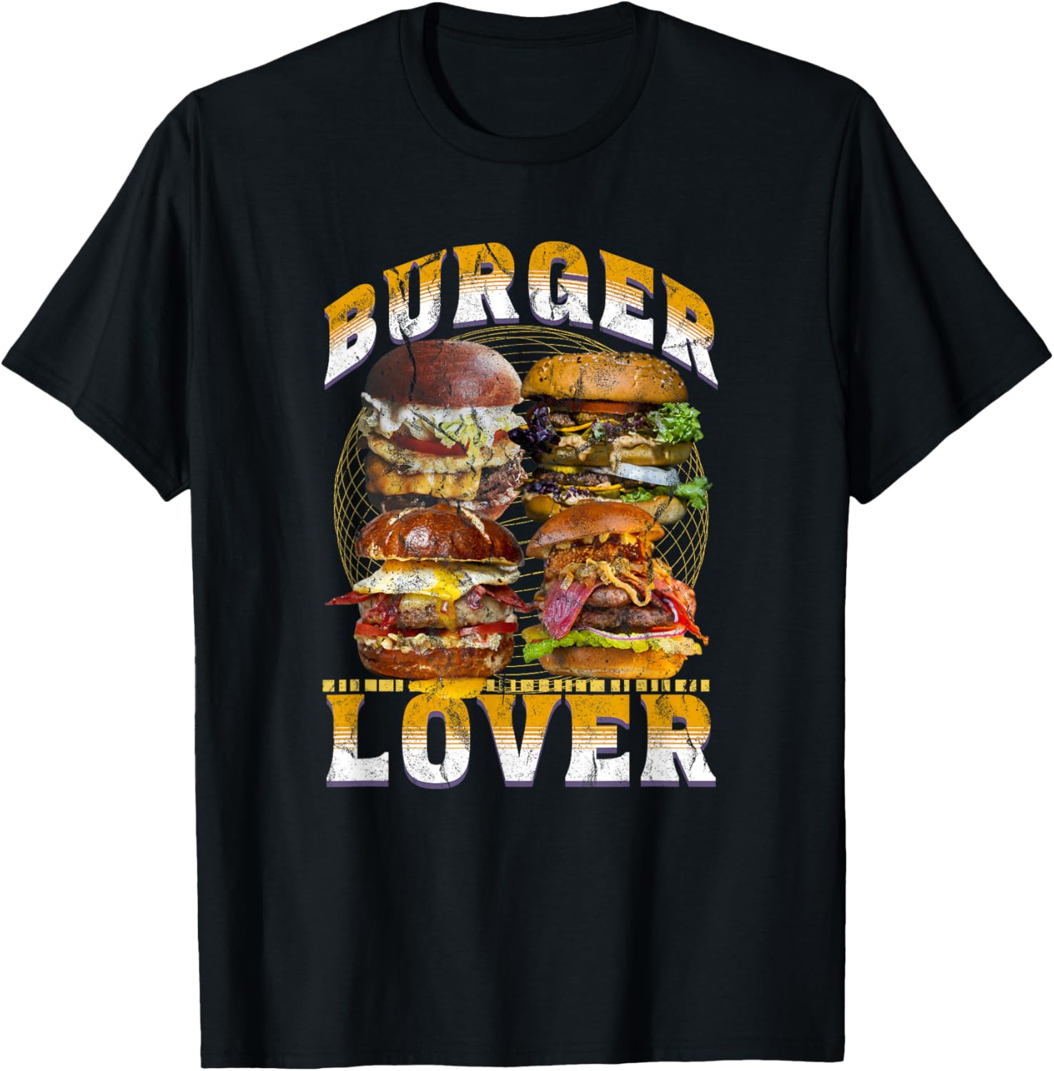 Retro 90s Burger Lover T-Shirt - Vintage Foodie Bootleg Style Apparel - 6