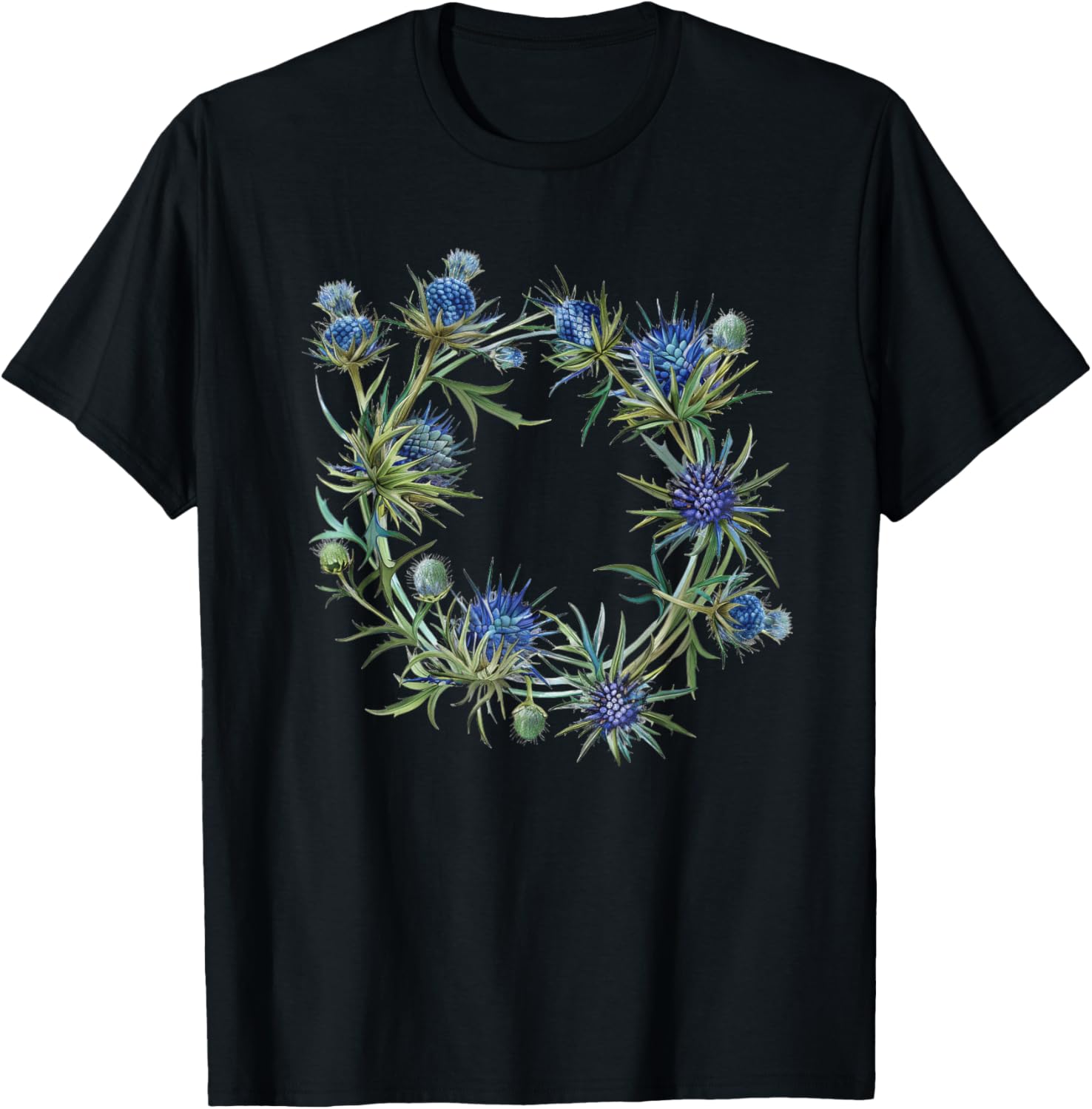 Eryngium Wreath T-Shirt for Nature Lovers - Stylish & Comfortable Wear - 3