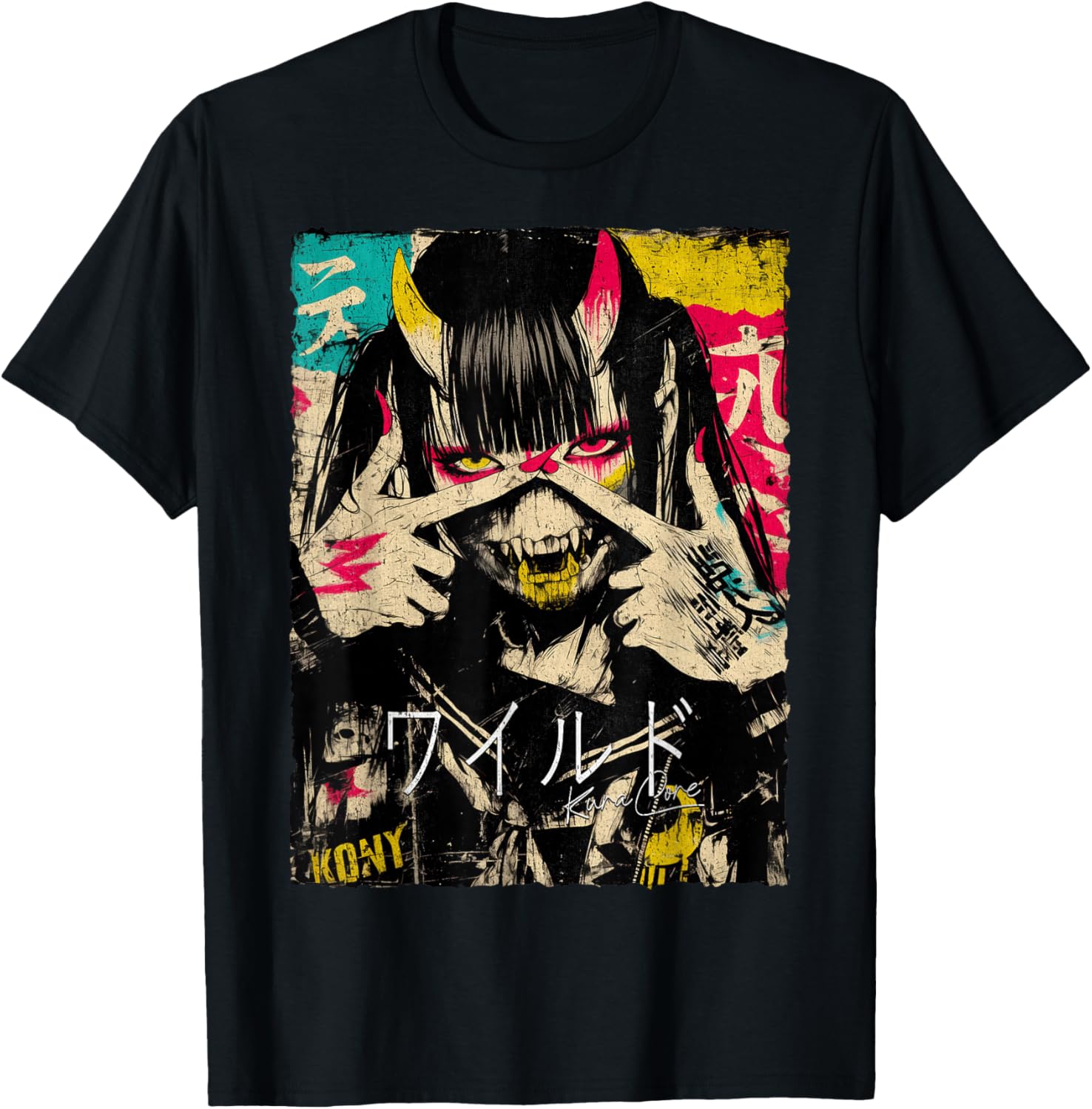 Japanese Cyberpunk Y2K Retro Techwear Anime T-Shirt for Street Style - 7