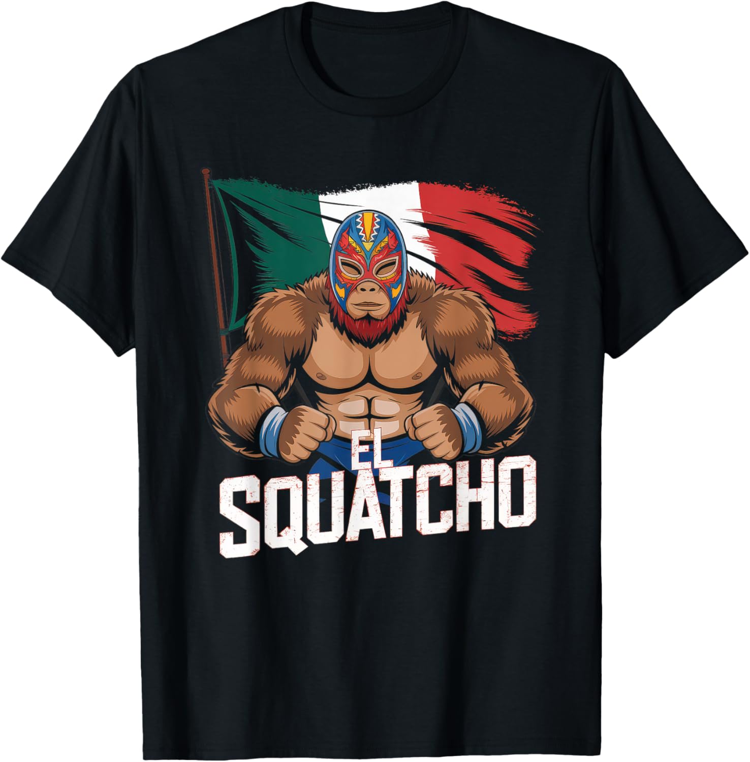 El Squatcho Bigfoot T-Shirt for Men and Women - Fun Sasquatch Design - 20