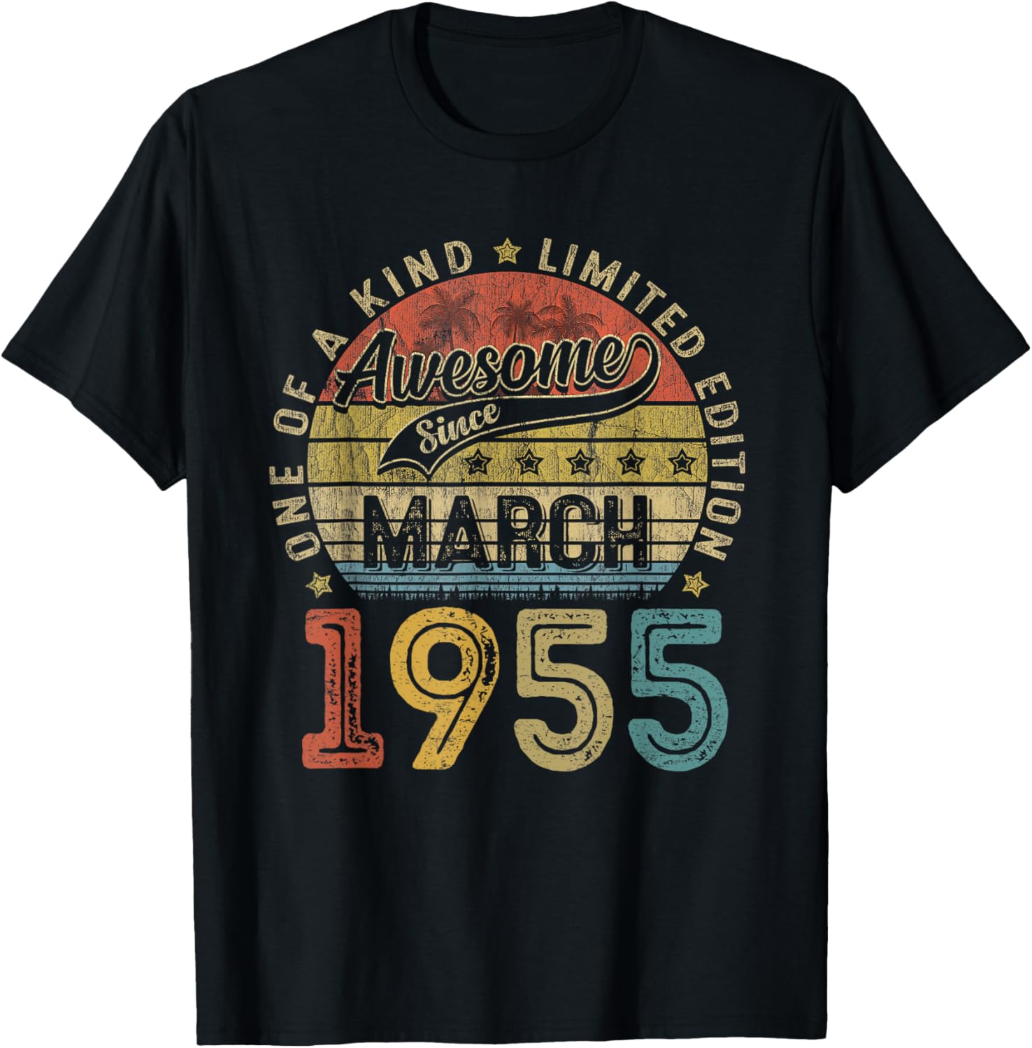 Funny 70th Birthday T-Shirt Vintage Retro March 1955 Gift for Him/Her - 5