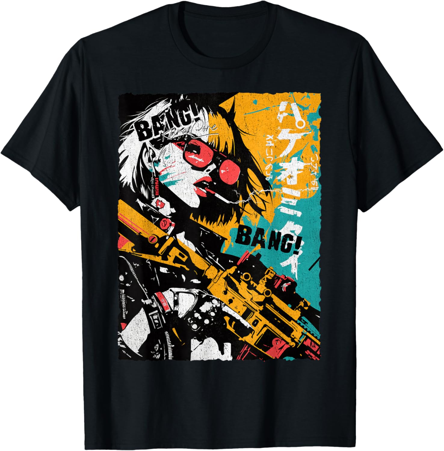 Trendy Japanese Cyberpunk Y2K Retro Techwear Manga T-Shirt for Fans - 7
