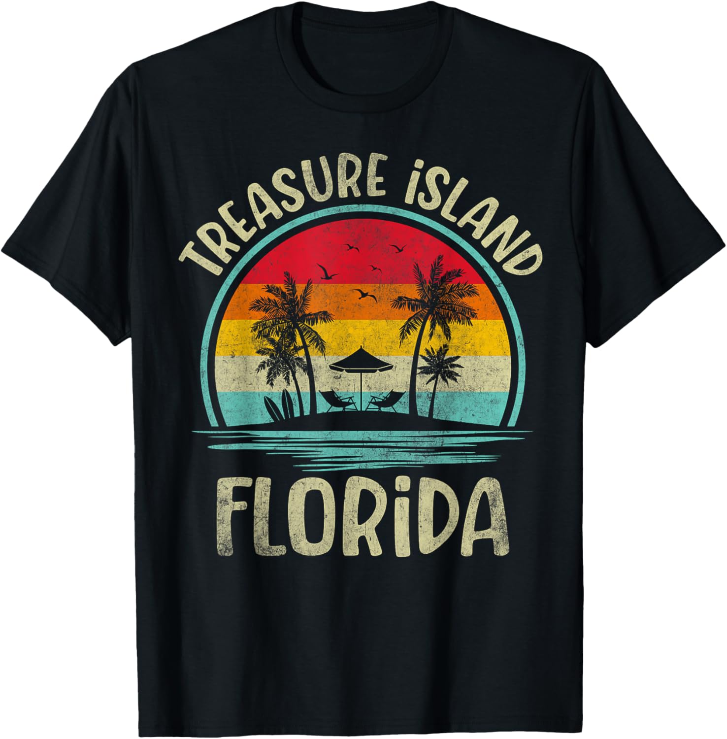 Treasure Island Florida Family Vacation Palm Tree T-Shirt for Summer Fun - 10