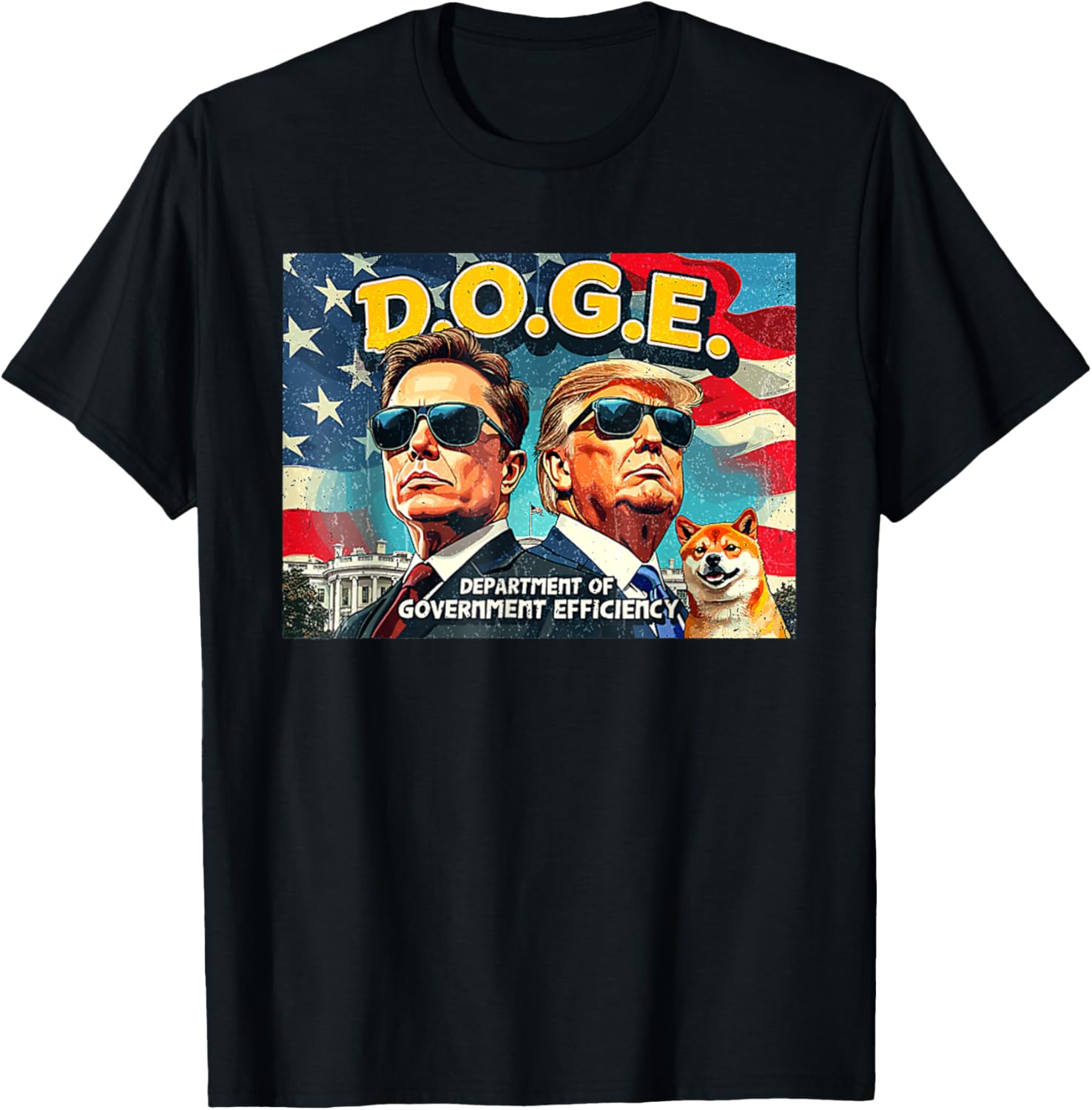 DOGE Department of Government Efficiency Trump 47th Anniversary T-Shirt - 9