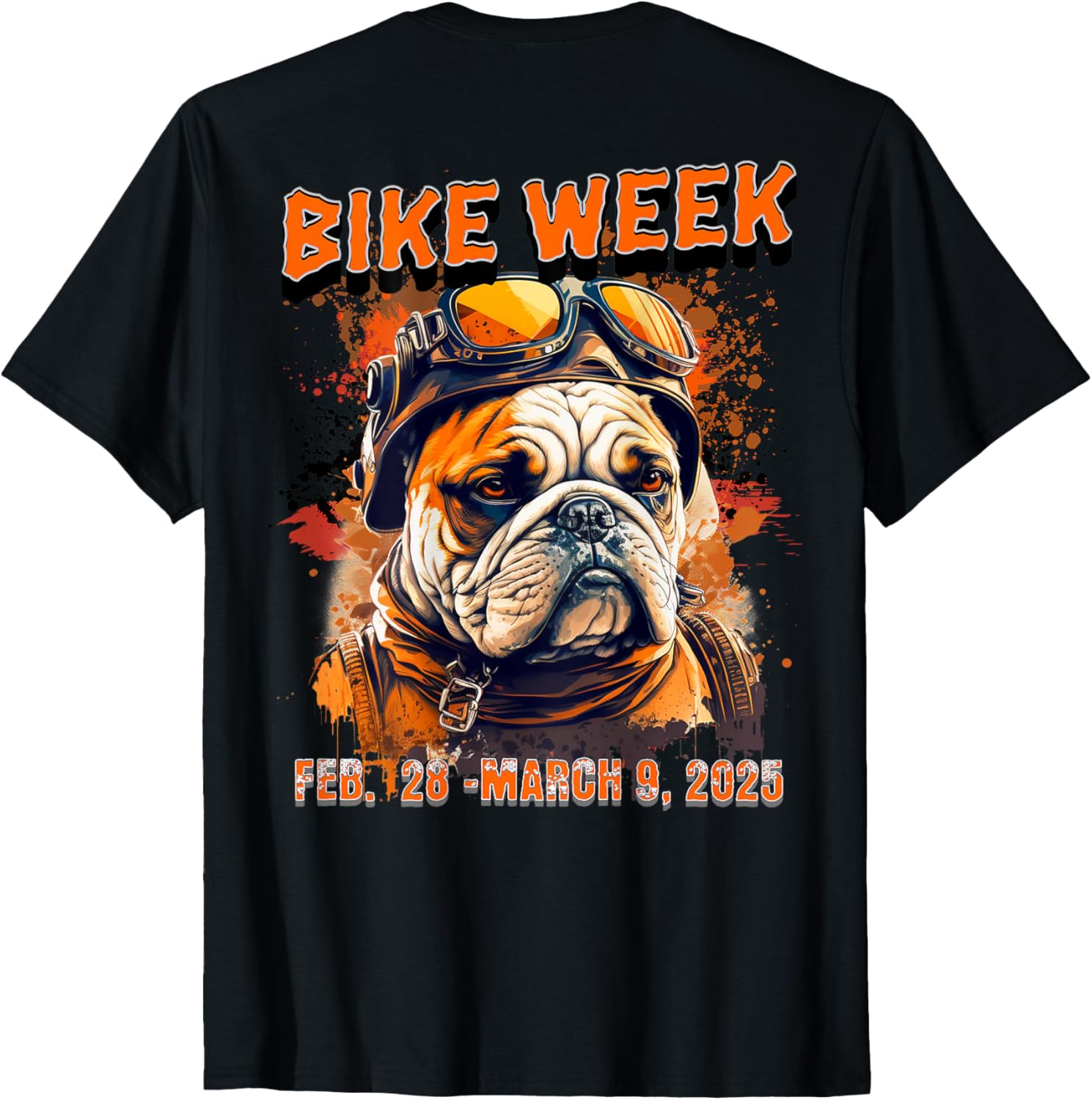 Bike Week 2025 Rally Dog Art T-Shirt for Men, Women, and Kids - 27