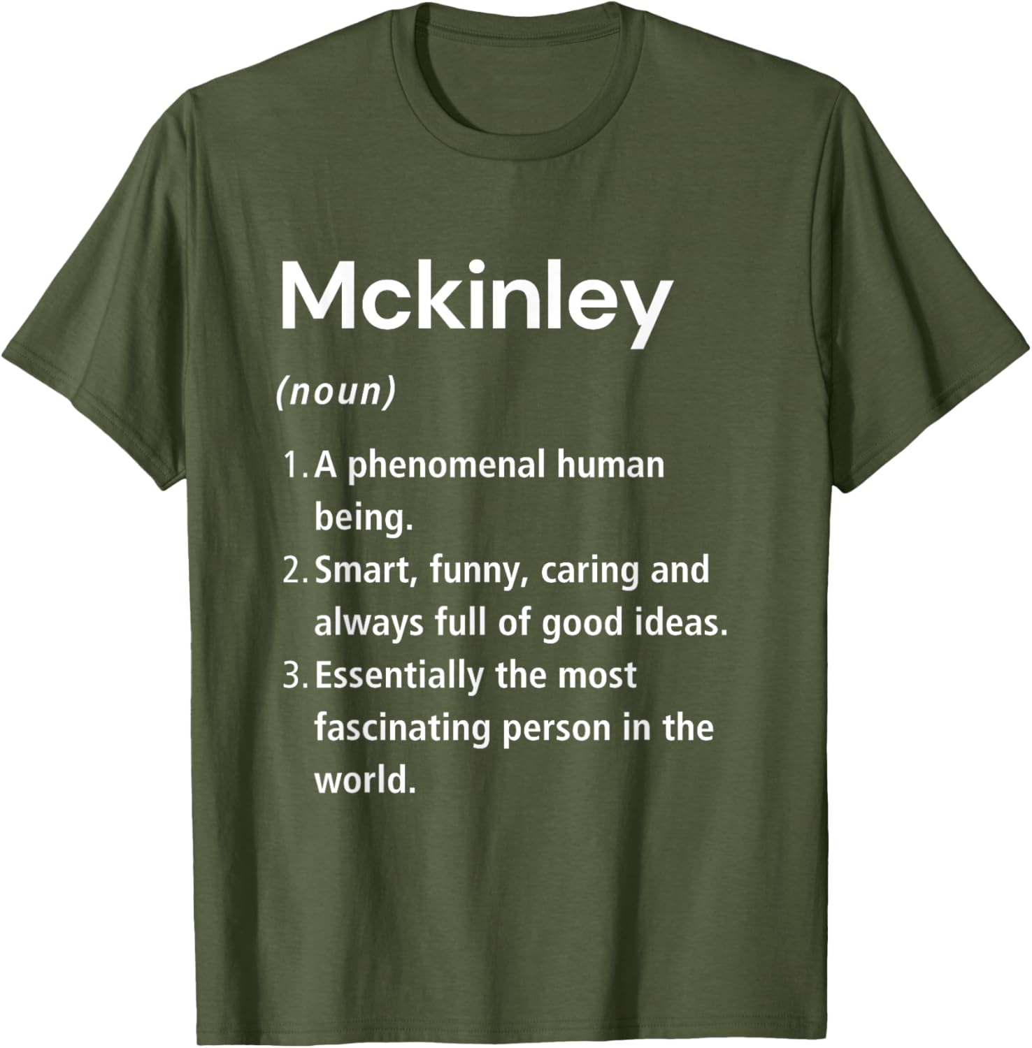 Funny Mckinley Name Definition T-Shirt - Perfect Gift for Friends - 20