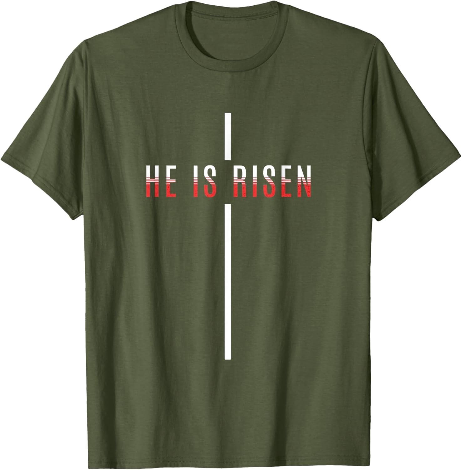 He Is Risen Cross Jesus Easter T-Shirt for Men Women and Kids - 2