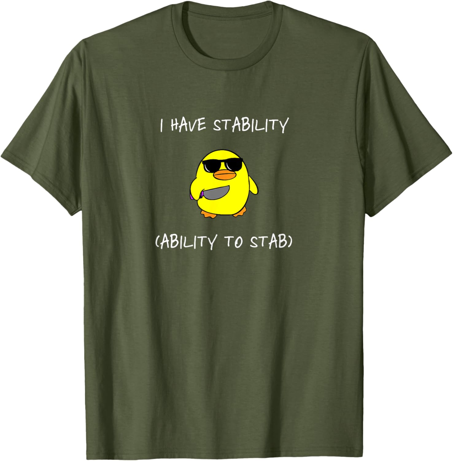 Funny I Have Stability Ability To Stab T-Shirt for Casual Wear - 8
