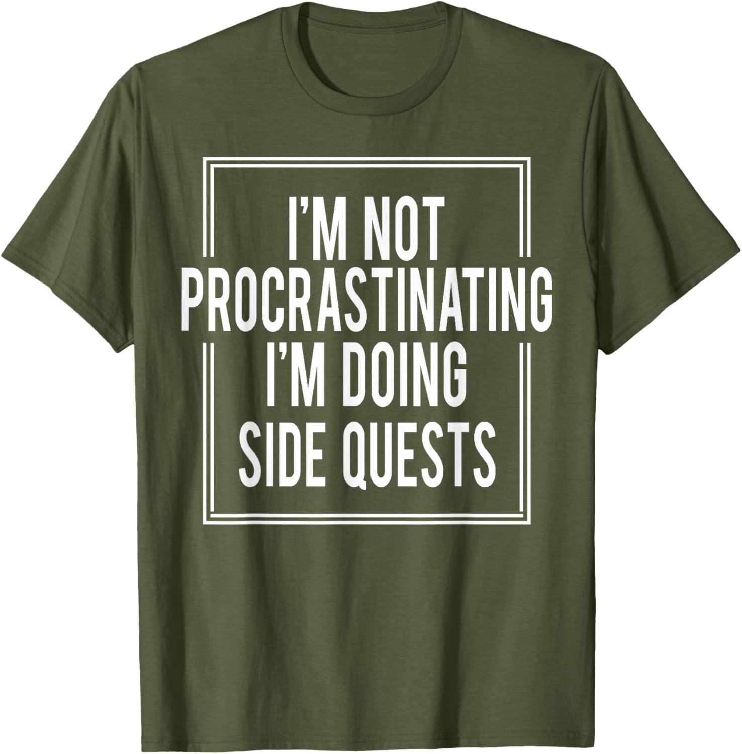I'm Not Procrastinating I'm Doing Side Quests T-Shirt for Gamers - 4