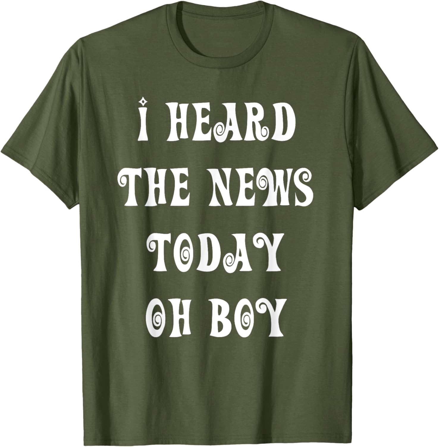 I Heard The News Today Oh Boy T-Shirt for Music Lovers and Fans - 25
