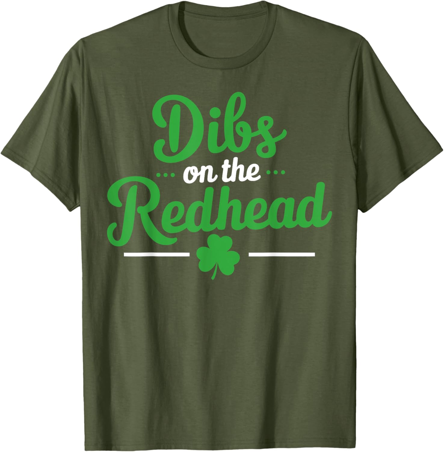 Dibs on the Redhead Funny Irish Shamrock T-Shirt for St. Patrick's Day - 1