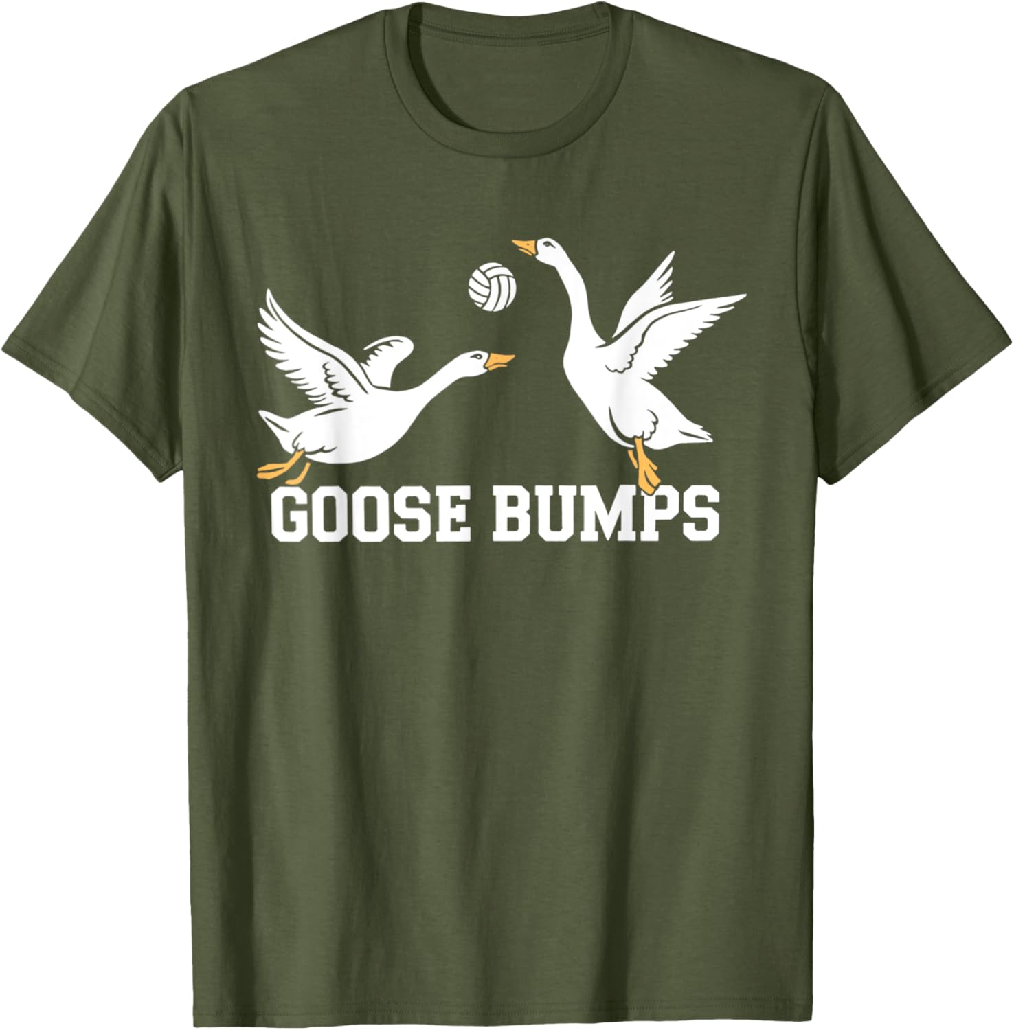 Goose Bumps Volleyball Spike T-Shirt for Sports Lovers and Athletes - 13