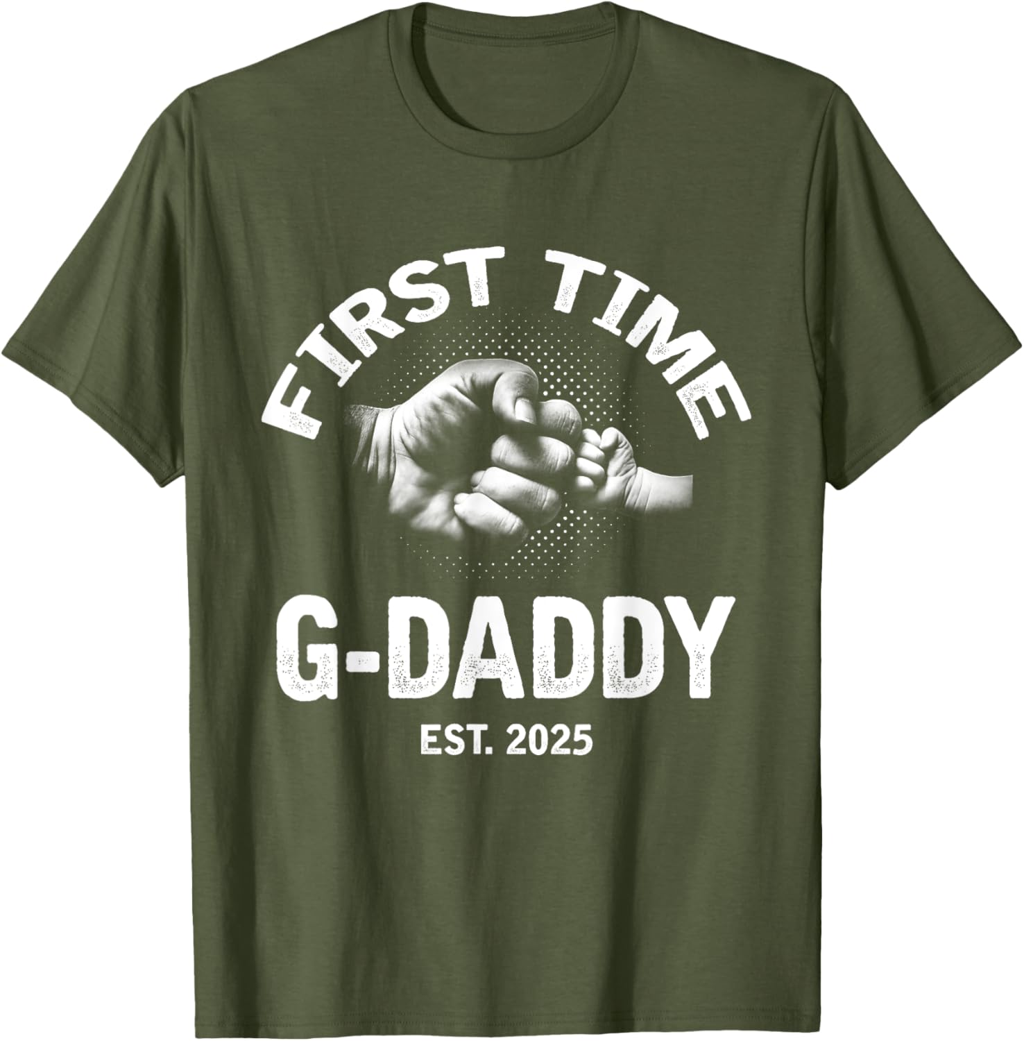 First Time G-Daddy 2025 Father's Day Vintage T-Shirt for Proud Dads - 12
