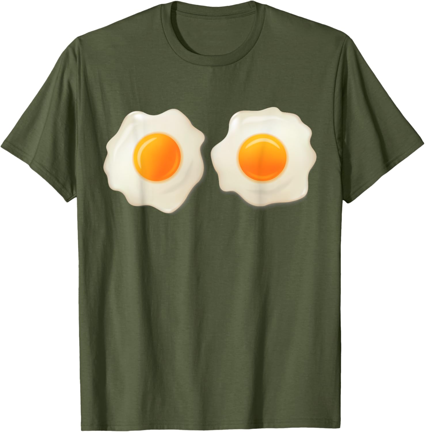 Double Fried Eggs Sunny Side Up T-Shirt for Food Lovers and Fun Apparel - 28