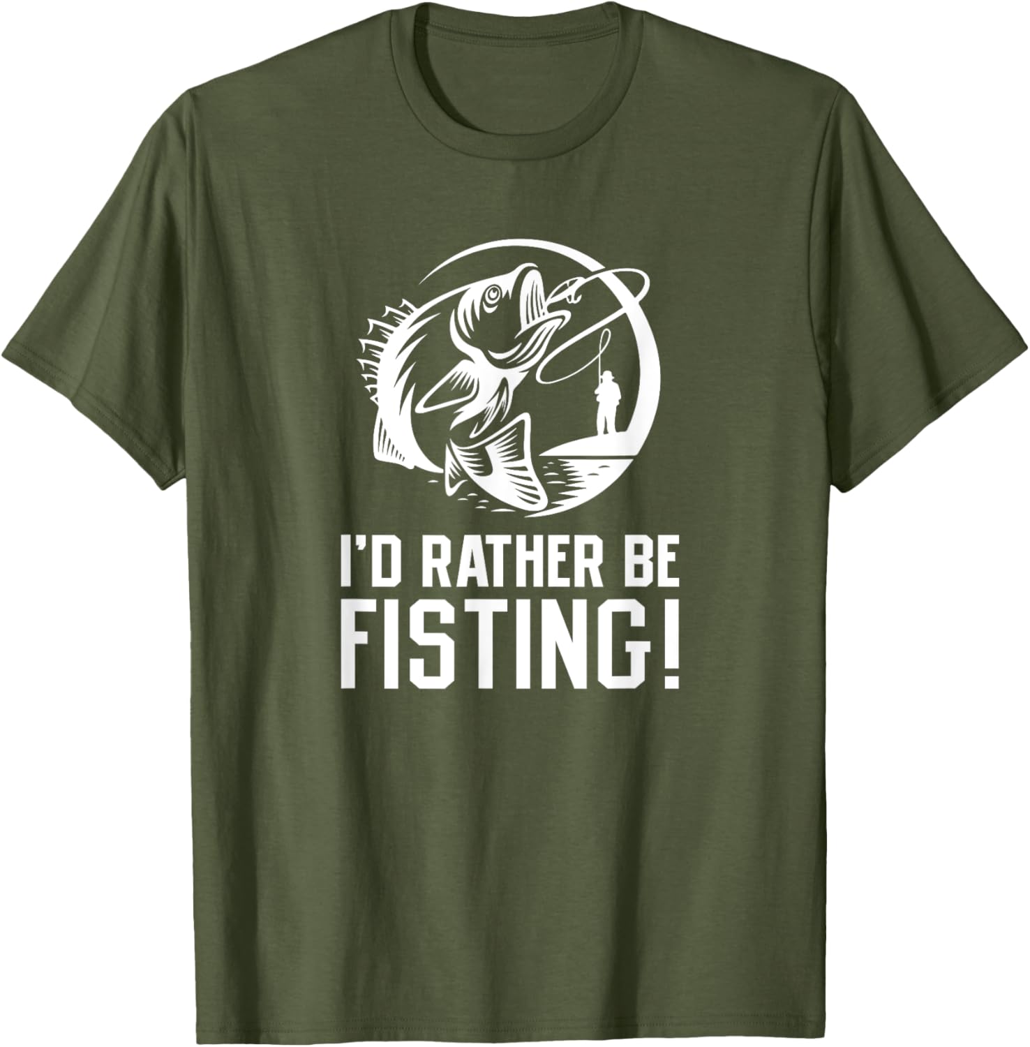I'd Rather Be Fisting Funny Graphic T-Shirt for Casual Wear - 7