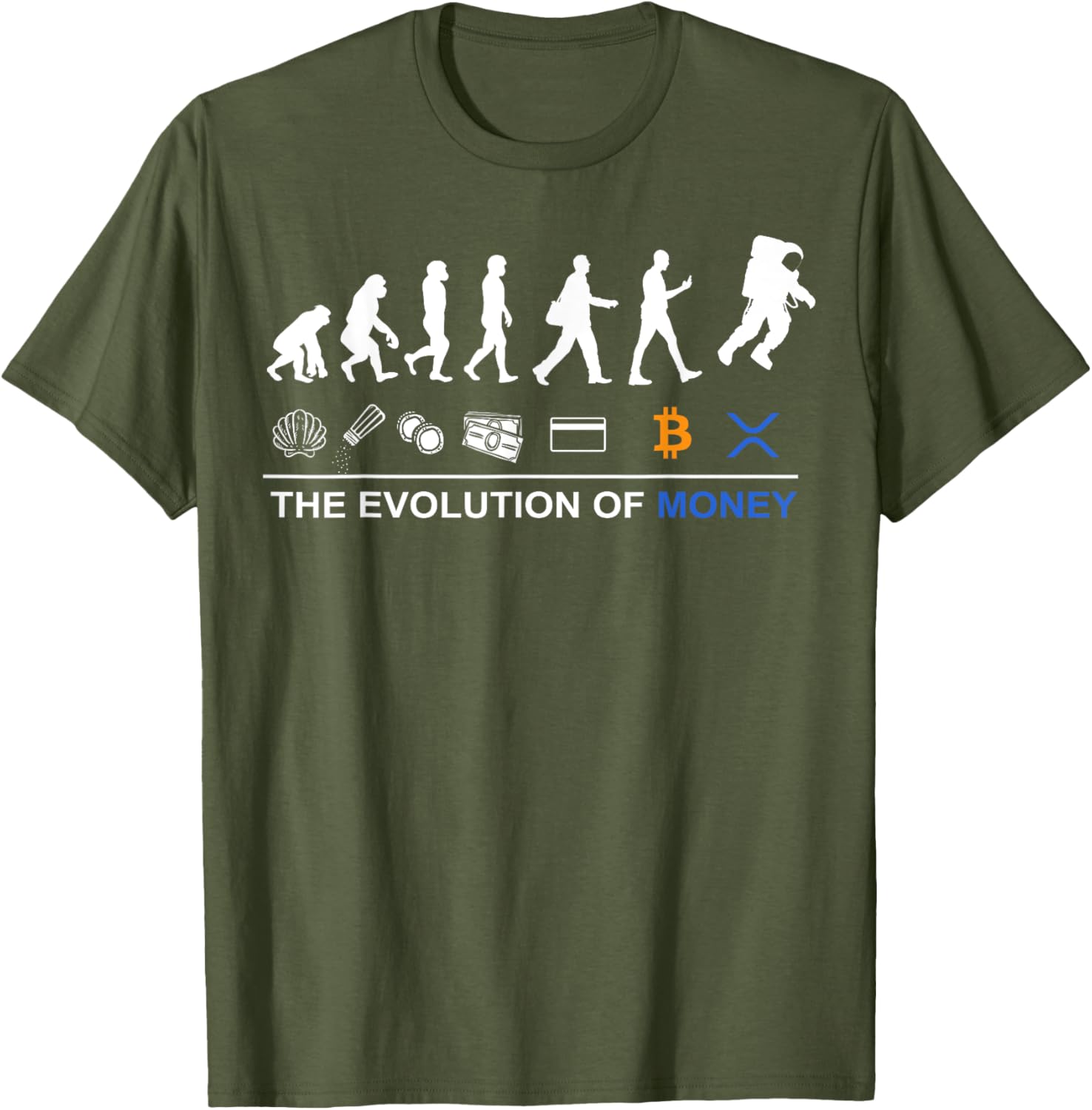 Sophisticated XRP T-Shirt - Celebrate Bitcoin's Evolution to the Moon - 4