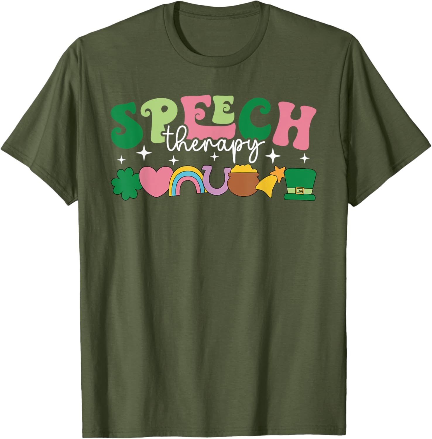 Lucky Charm St Patrick's Day Speech Therapy T-Shirt for SLPs - 6