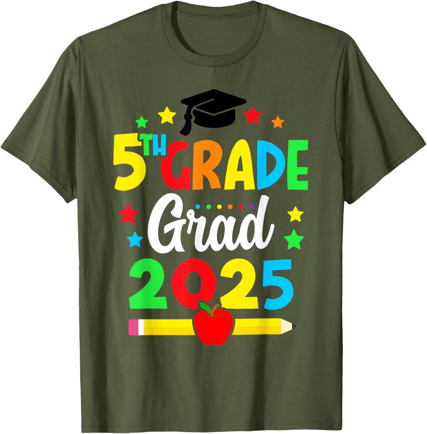Fifth Grade Graduation 2025 T-Shirt for Young Graduates and Dreamers - 6