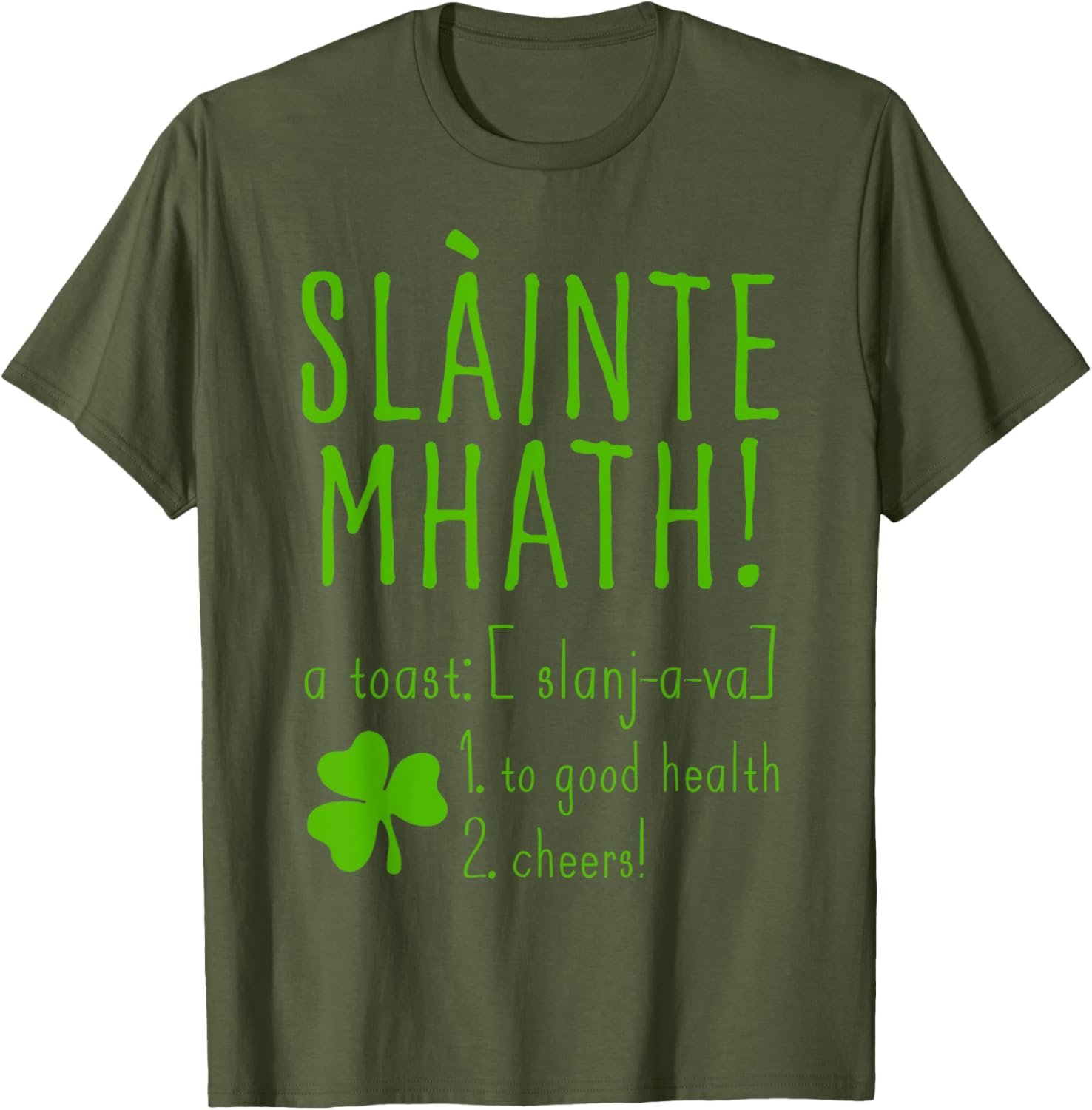 Sláinte Mhath T-Shirt for Good Health Cheers - Funny Scotland Style Top - 8
