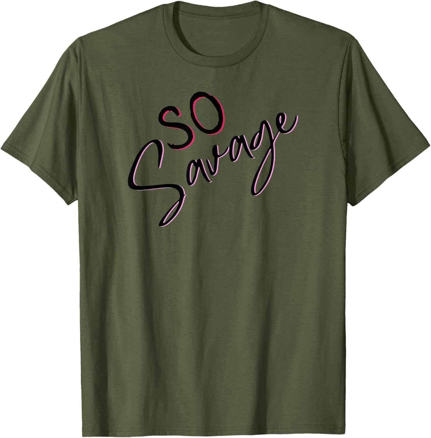 SO Savage Pale Pink and Magenta T-Shirt for Stylish Comfort - 8