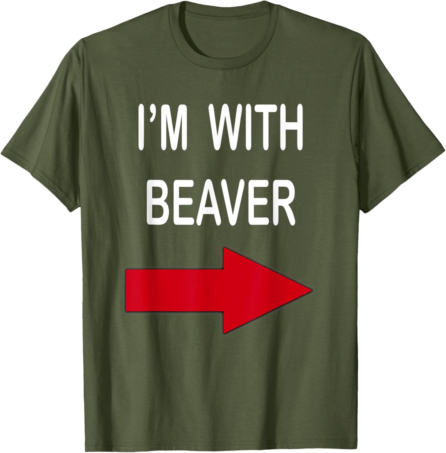 I'm With Beaver Funny T-Shirt for Nature Lovers and Outdoor Enthusiasts - 5