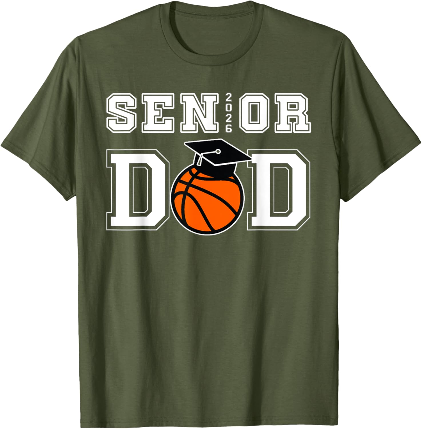 Senior 2026 Dad Basketball Graduation T-Shirt for Proud Dads - 3