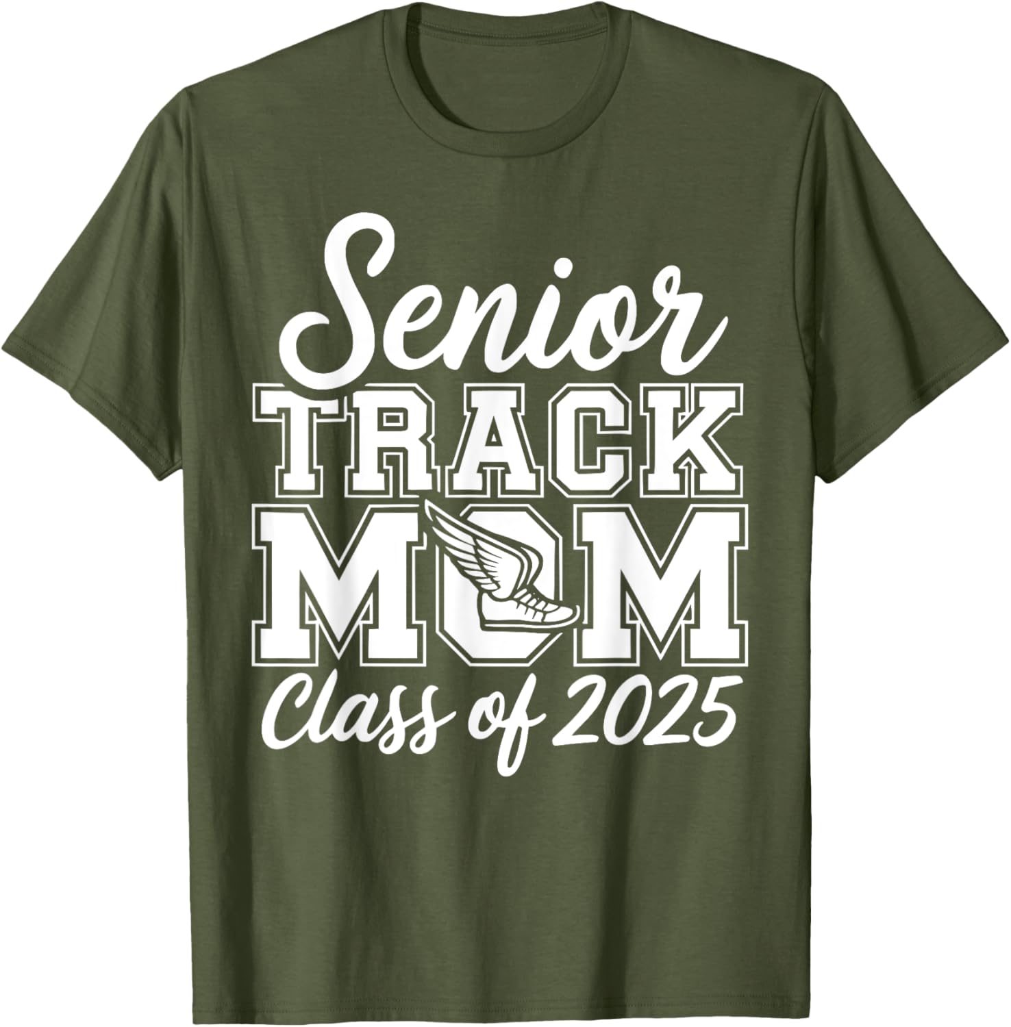 Senior Track Mom Life 2025 T-Shirt for Proud Class of 2025 Moms - 5